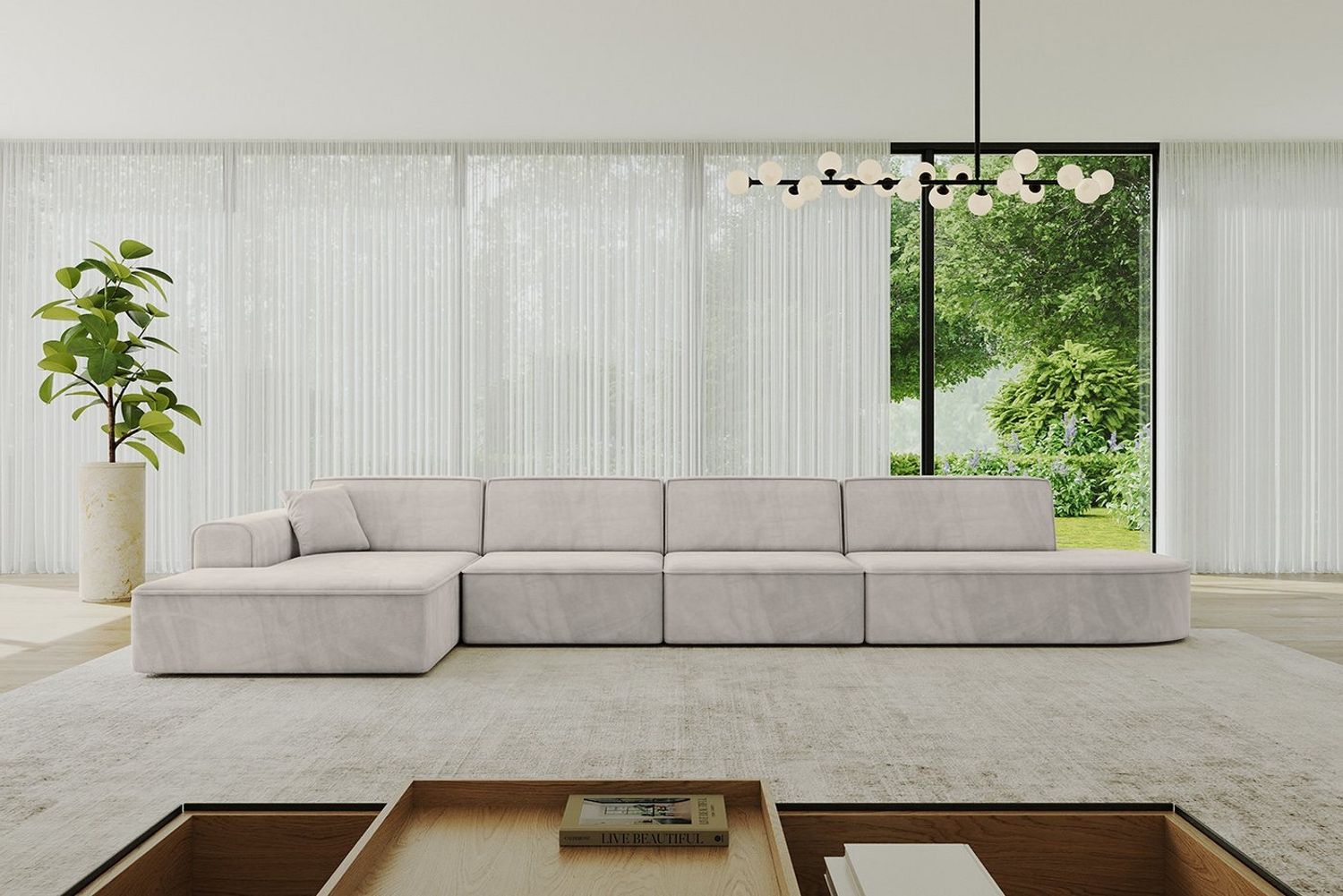 ALTDECOR Ecksofa IREA-L3-v3, Sofa Praktische Bequeme Funktionsecke Couch L-Form Eckcouch, Corner Sofa L-Form Vielseitige Sofa Wohnlandschaft Wohnzimmer Bild 1