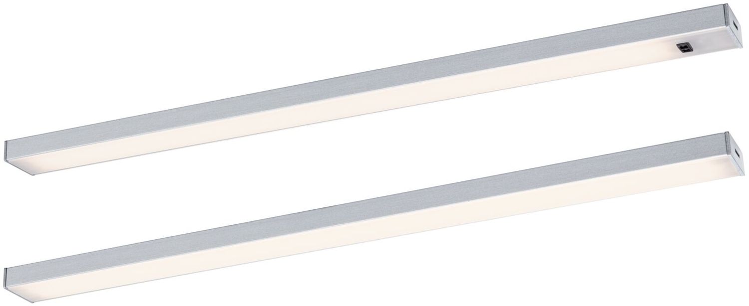 LED Unterschrankleuchte Inline Starterset 3000K dimmbar 2x4W 350x26mm 2x350lm 230/24V Chrom matt Bild 1