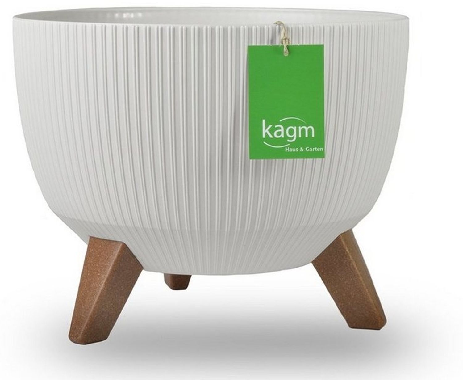 KAGM Blumentopf Pflanztopf mit Füßen Pflanzschale Blumenschale Bild 1