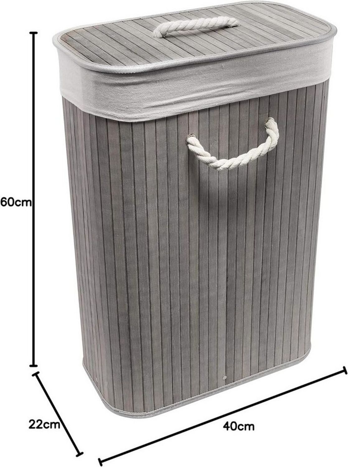 Euroshowers GmbH Wäschekorb Wäschekorb Faltbare Wäschetruhe rechteckig 75 L Volumen Bild 1