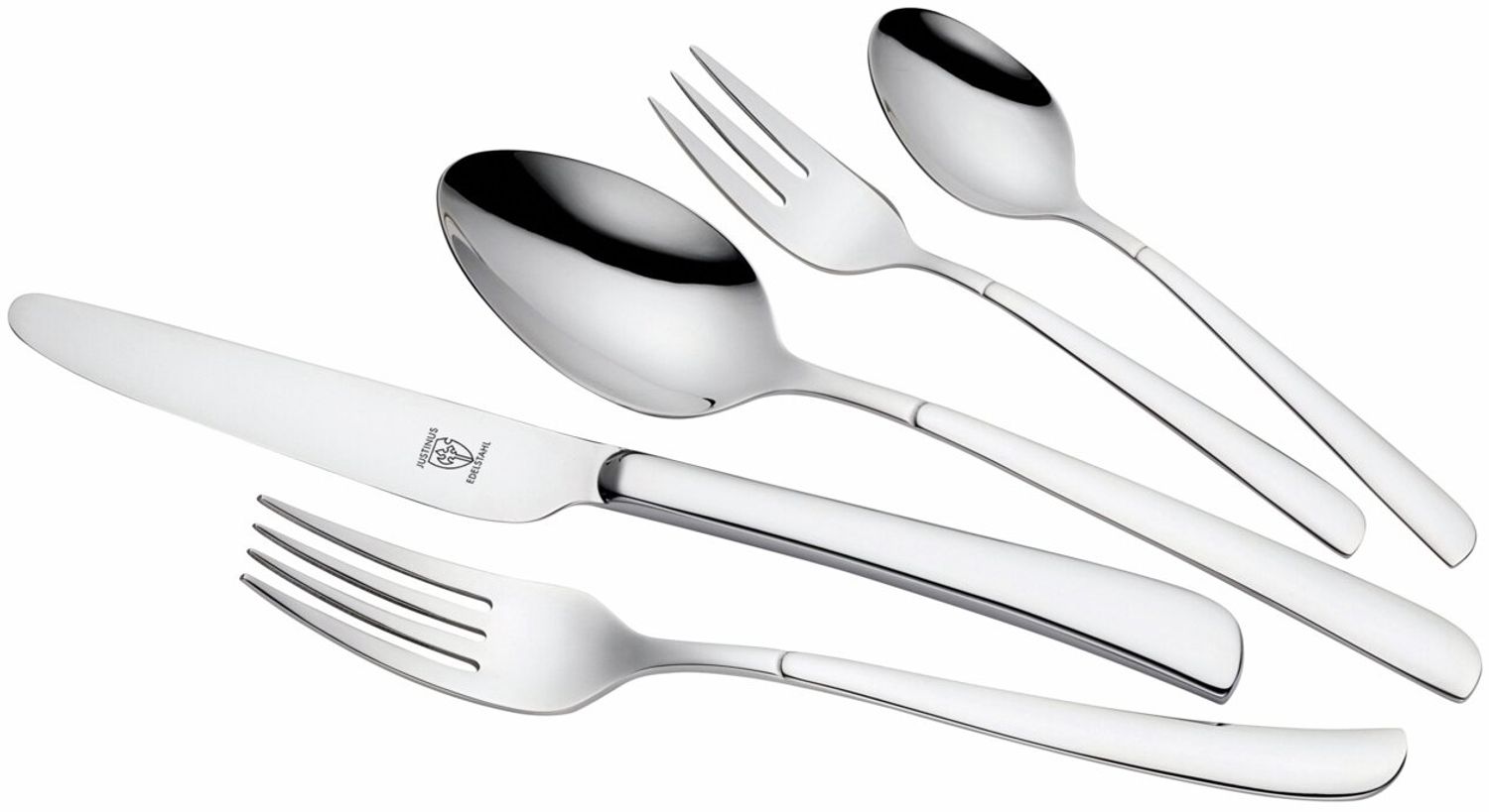 Justinus 'VENTANA' Besteckset 60-teilig, Edelstahl hochglanz, spülmaschinenfest Bild 1