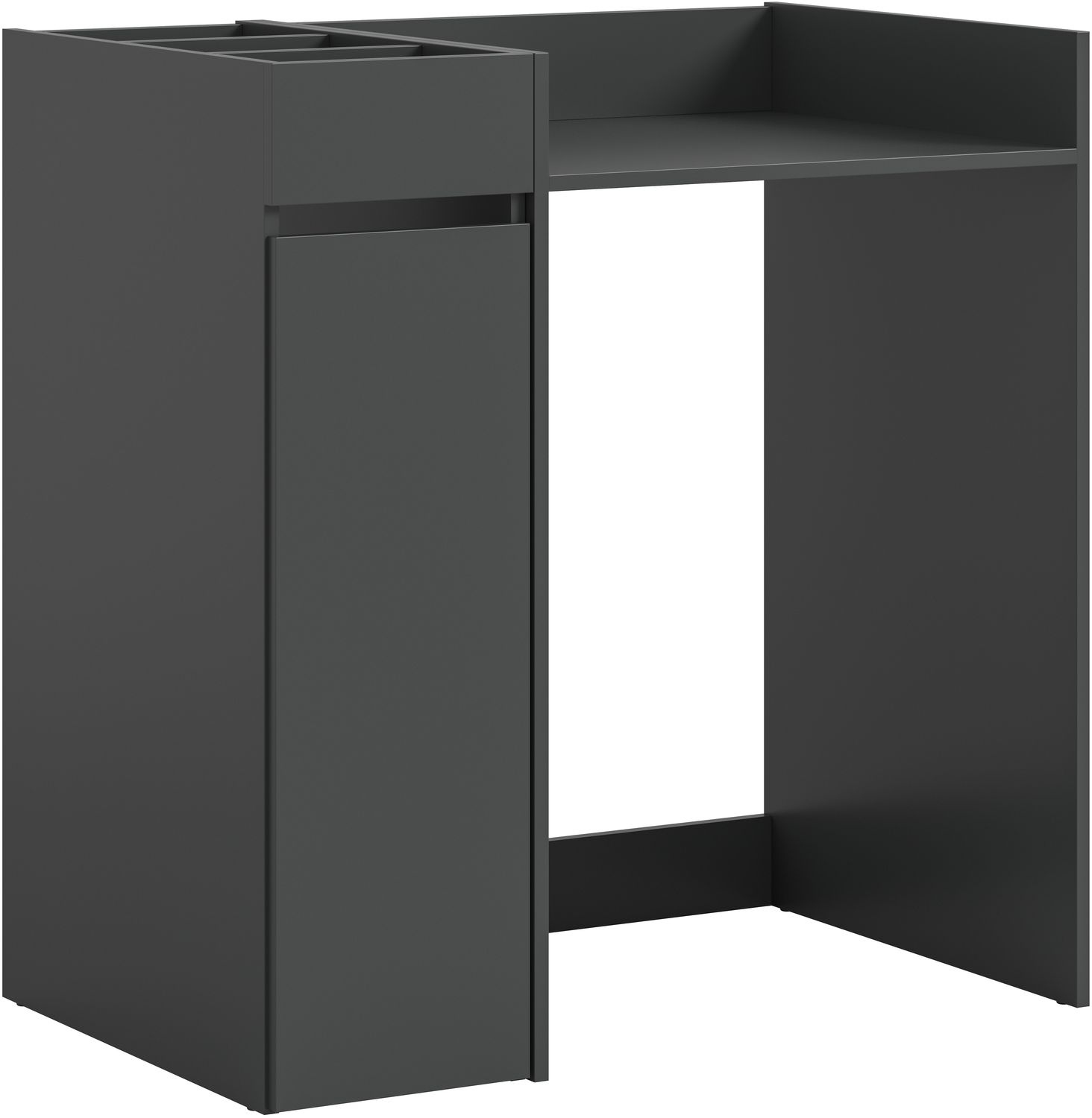 Waschmaschienenumbau Set (B/H/T: 95x101x60 cm) in anthrazit Nachbildung Bild 1