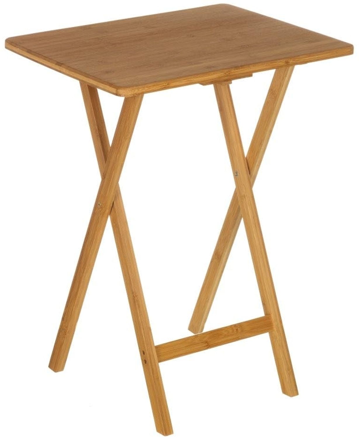 DRW Klappbarer Beistelltisch aus Holz in Natur Bild 1