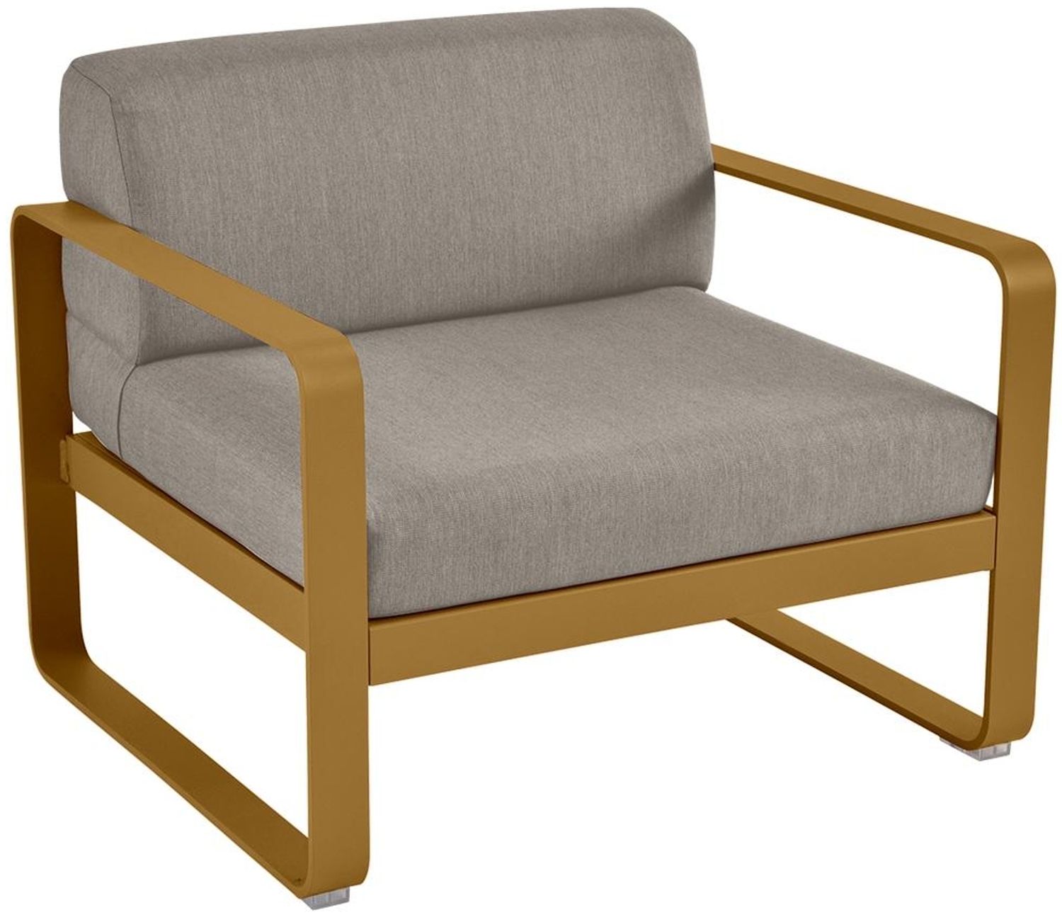 Bellevie Lounge-Sessel Outdoor D2 Lebkuchen B8 Taupegrau Bild 1