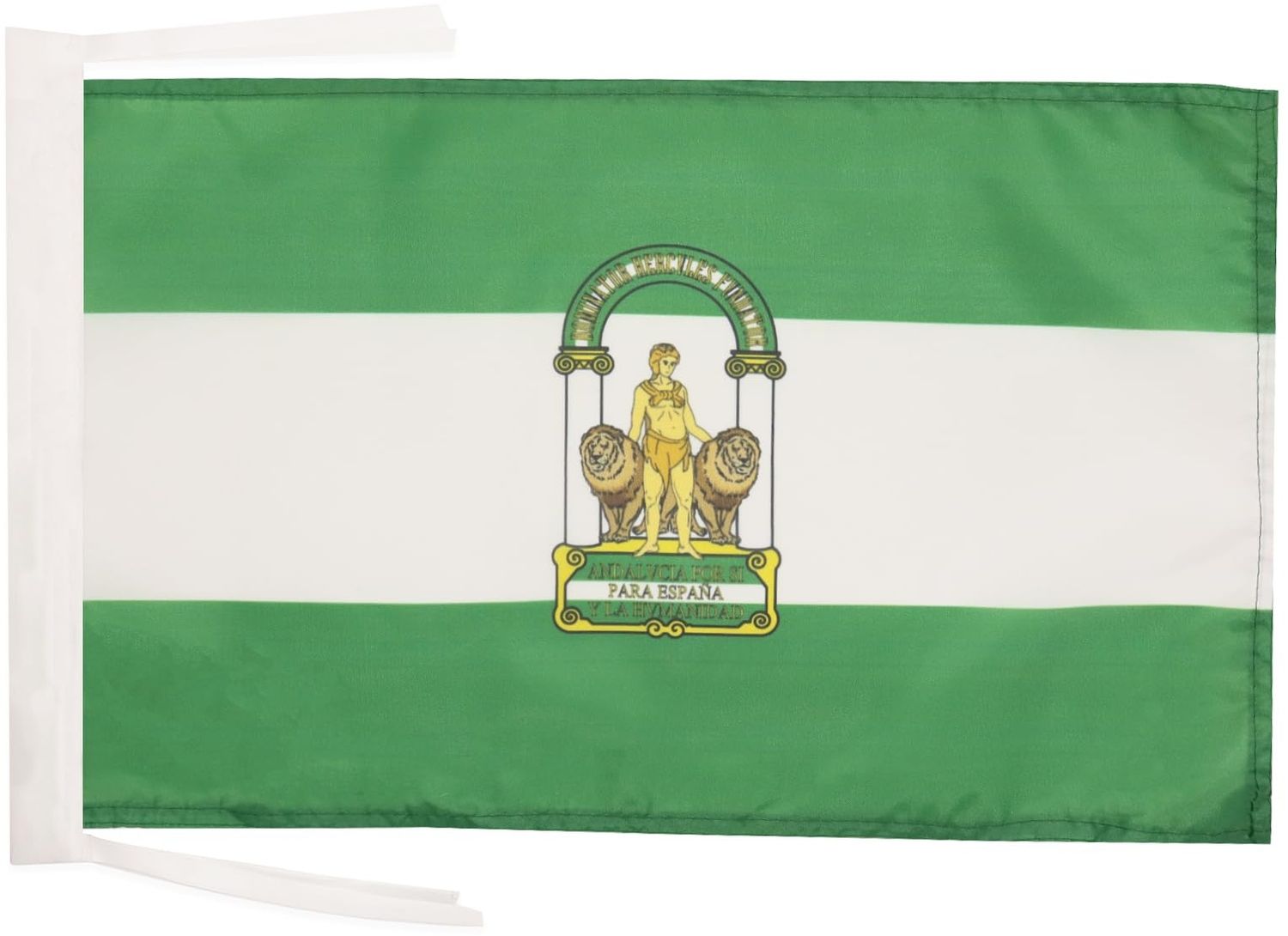 AZ FLAG - Flagge Andalusien - 45x30 cm Mit Kordel - Andalusien Fahne 30x45 Cm - Flaggen Bild 1