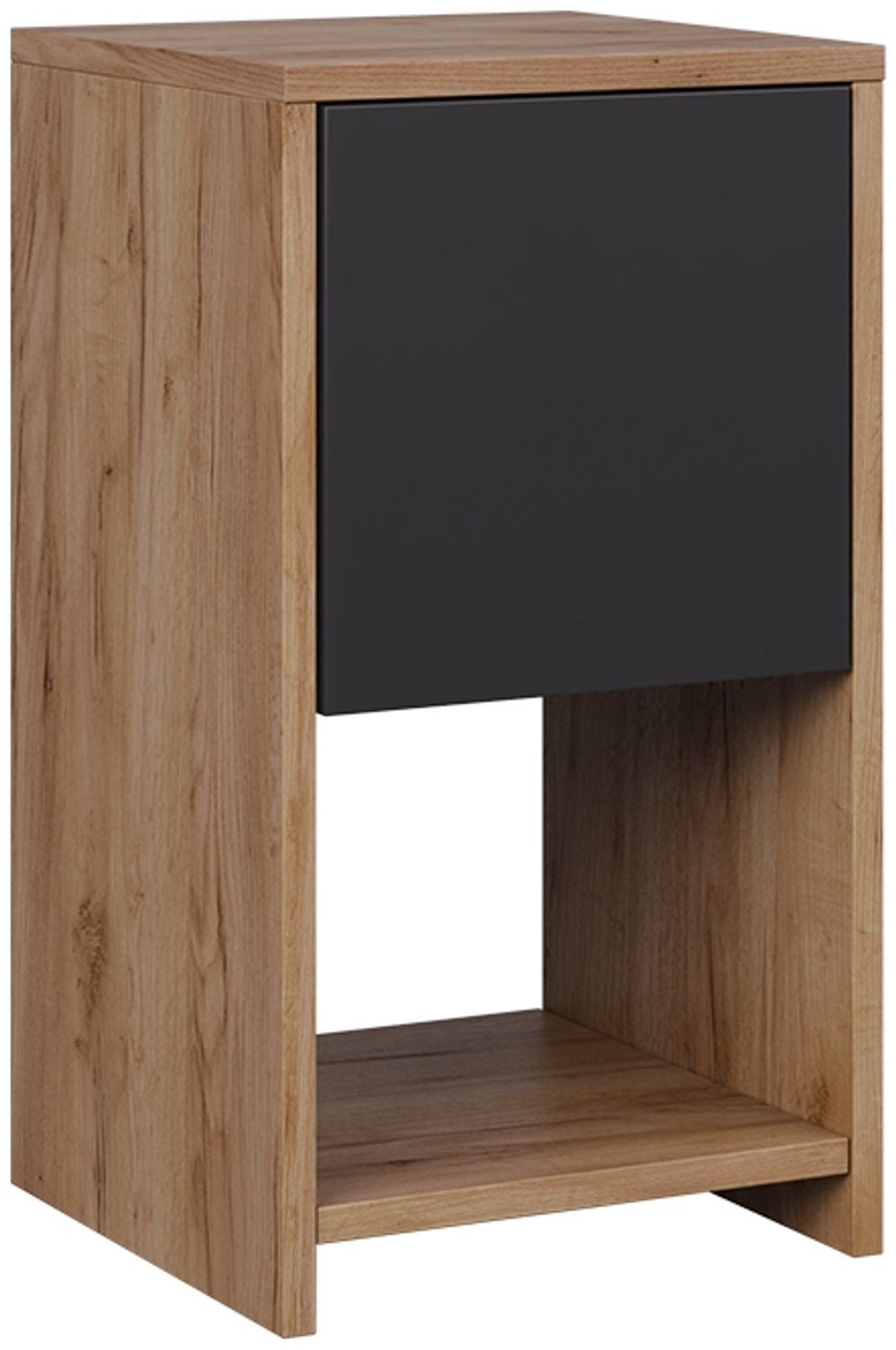 Nachttisch Evo Goldkraft Eiche/Anthrazit 30 x 55 cm mit Schublade Vicco Bild 1