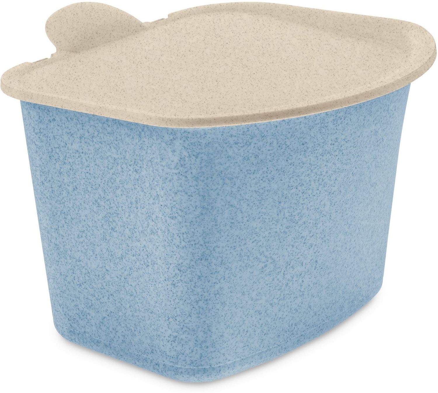 Koziol Bio Abfall Behälter Bibo nature flower blue Bild 1