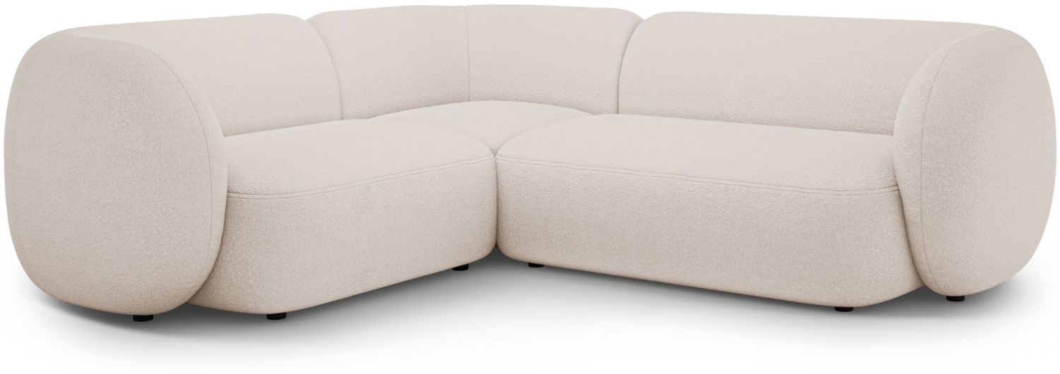 Micadoni Ecksofa Kate 4-Sitzer Links Boucle Beige Bild 1