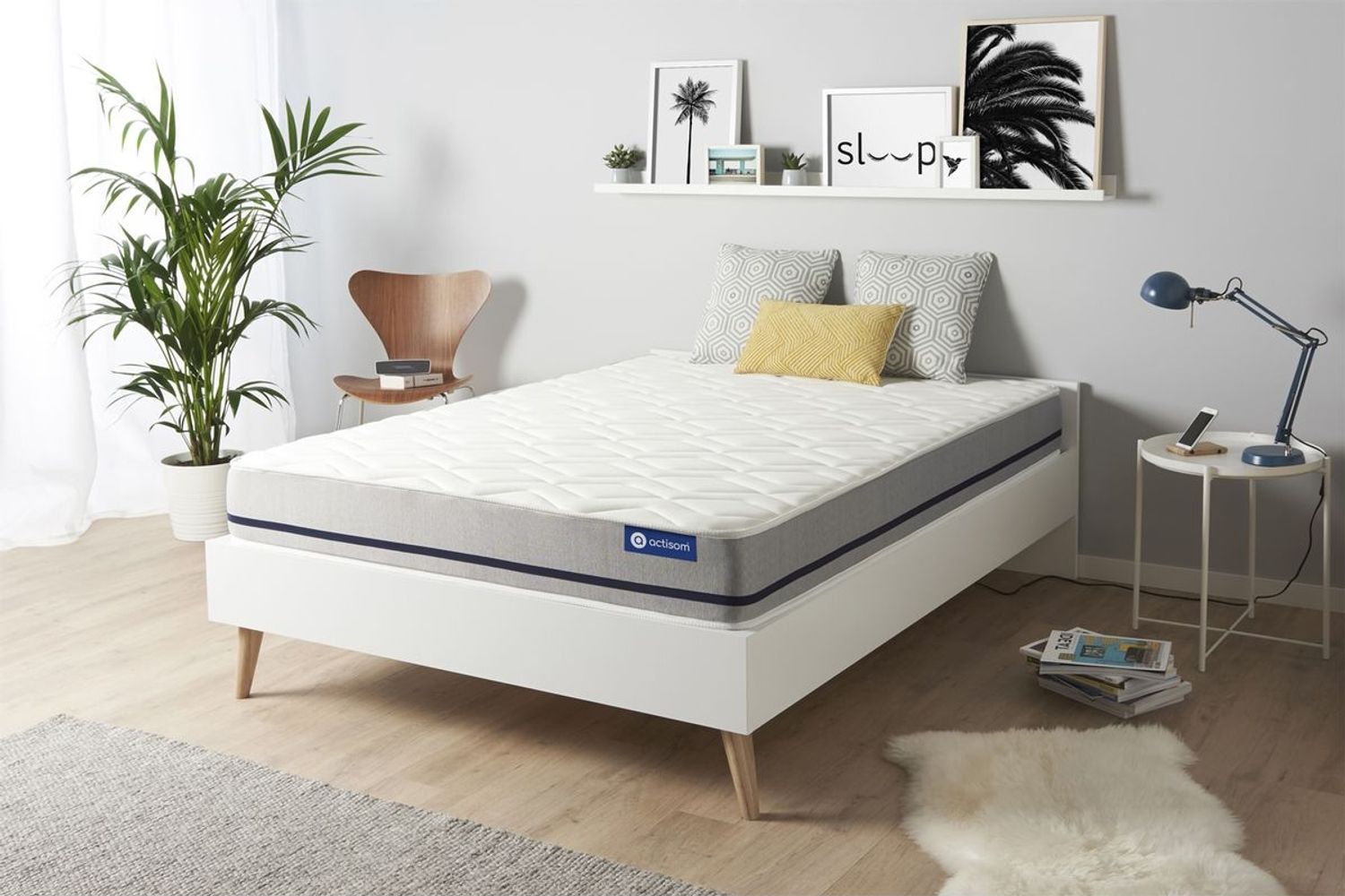 Actimemo soft matratze 150x195 cm, Memory-Schaum, Härtegrad 3, Höhe : 20 cm, 3 Komfortzonen Bild 1