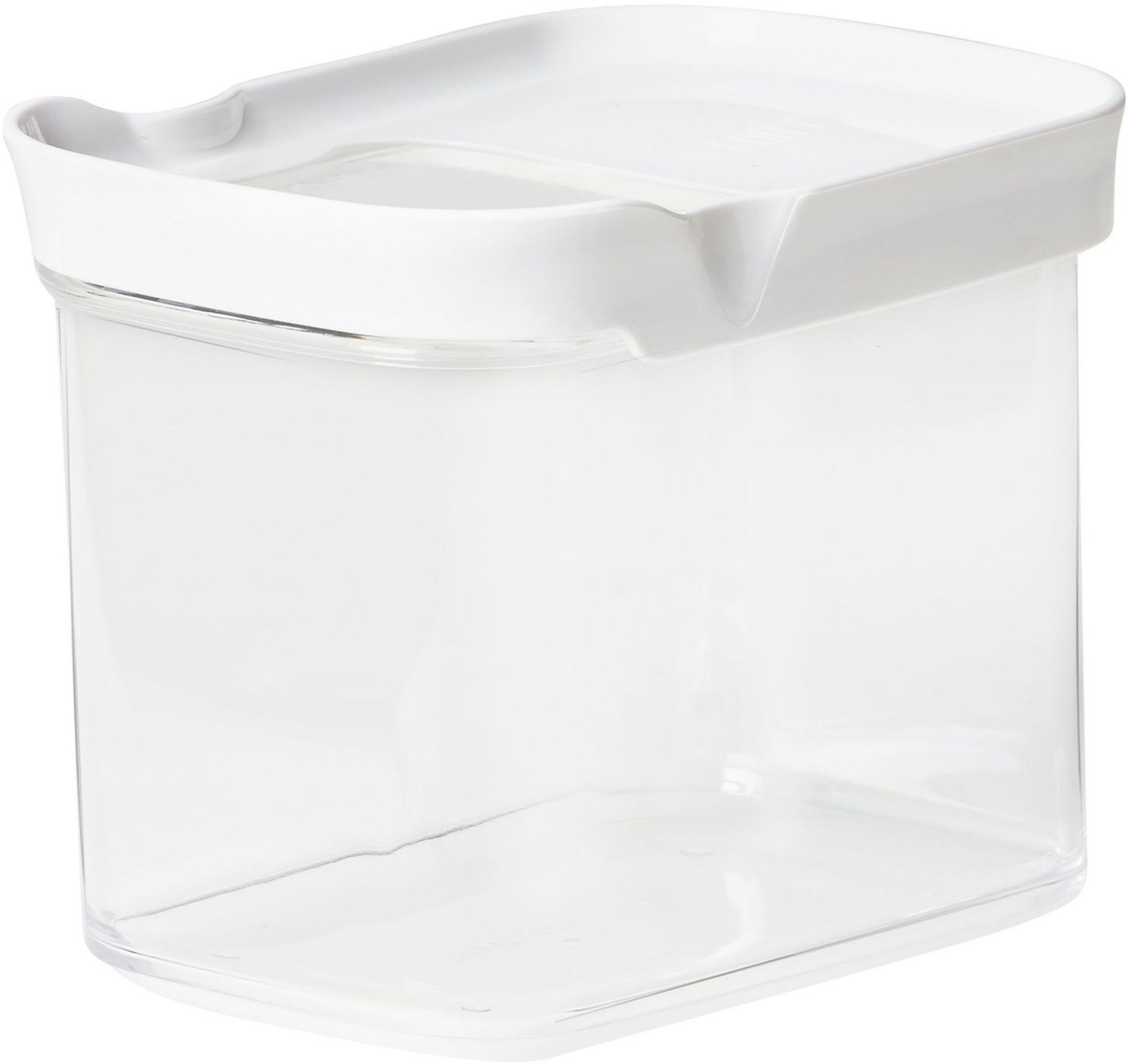 Emsa Vorratsdose Optima, Kunststoff, (2-tlg), 1 Liter, rechteckig, Schiebedeckel, frische Dichtung, Stapelränder Bild 1