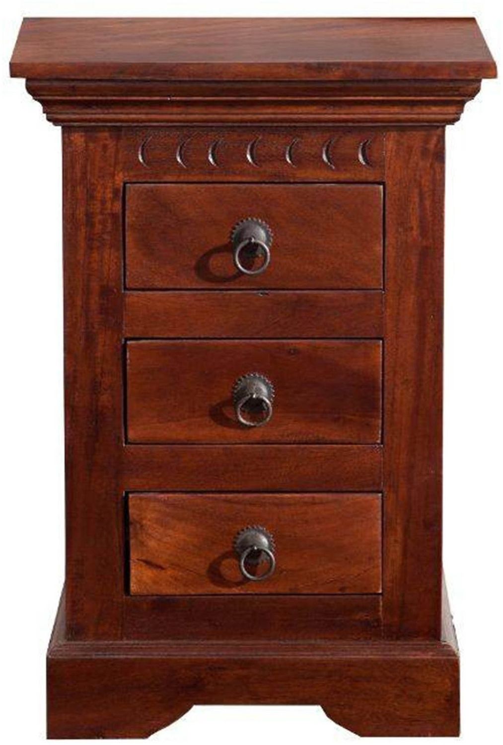 Nachttisch Akazie 40x38x59 nougat lackiert OXFORD #502 Bild 1