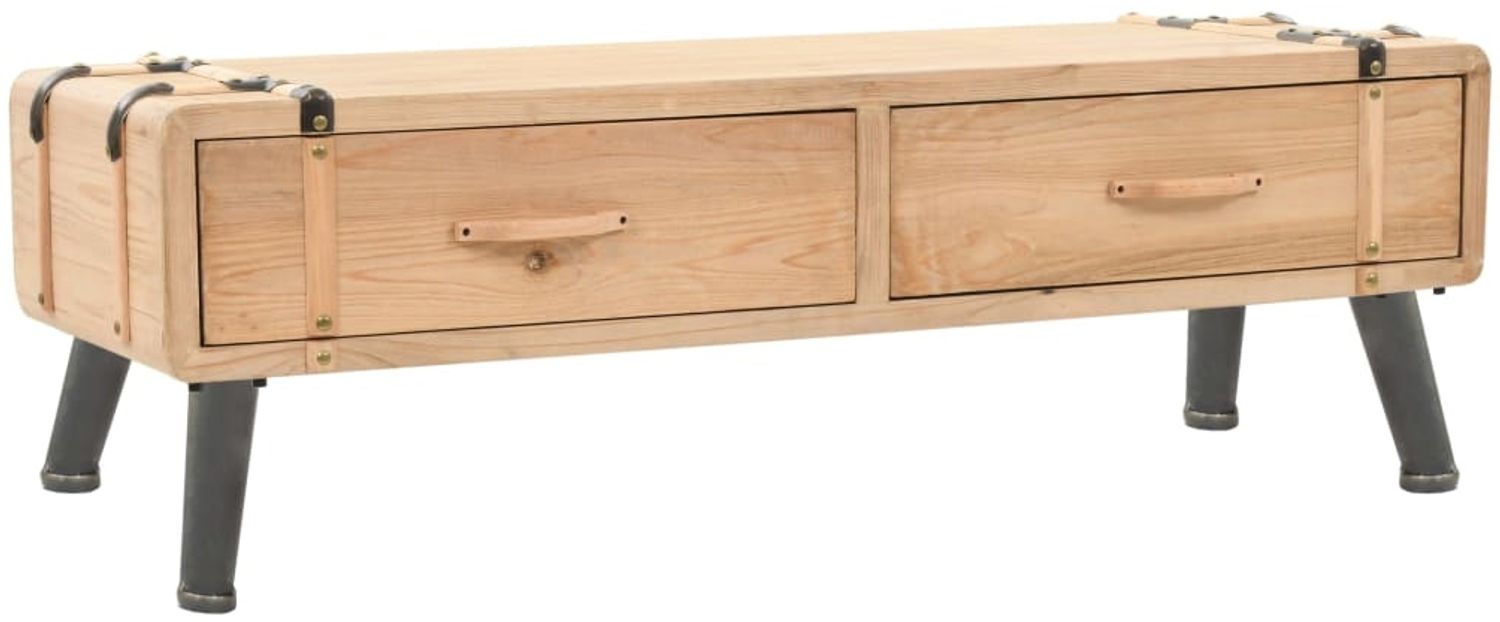vidaXL TV-Schrank Massivholz Tanne 120x33x35 cm 245773 Bild 1