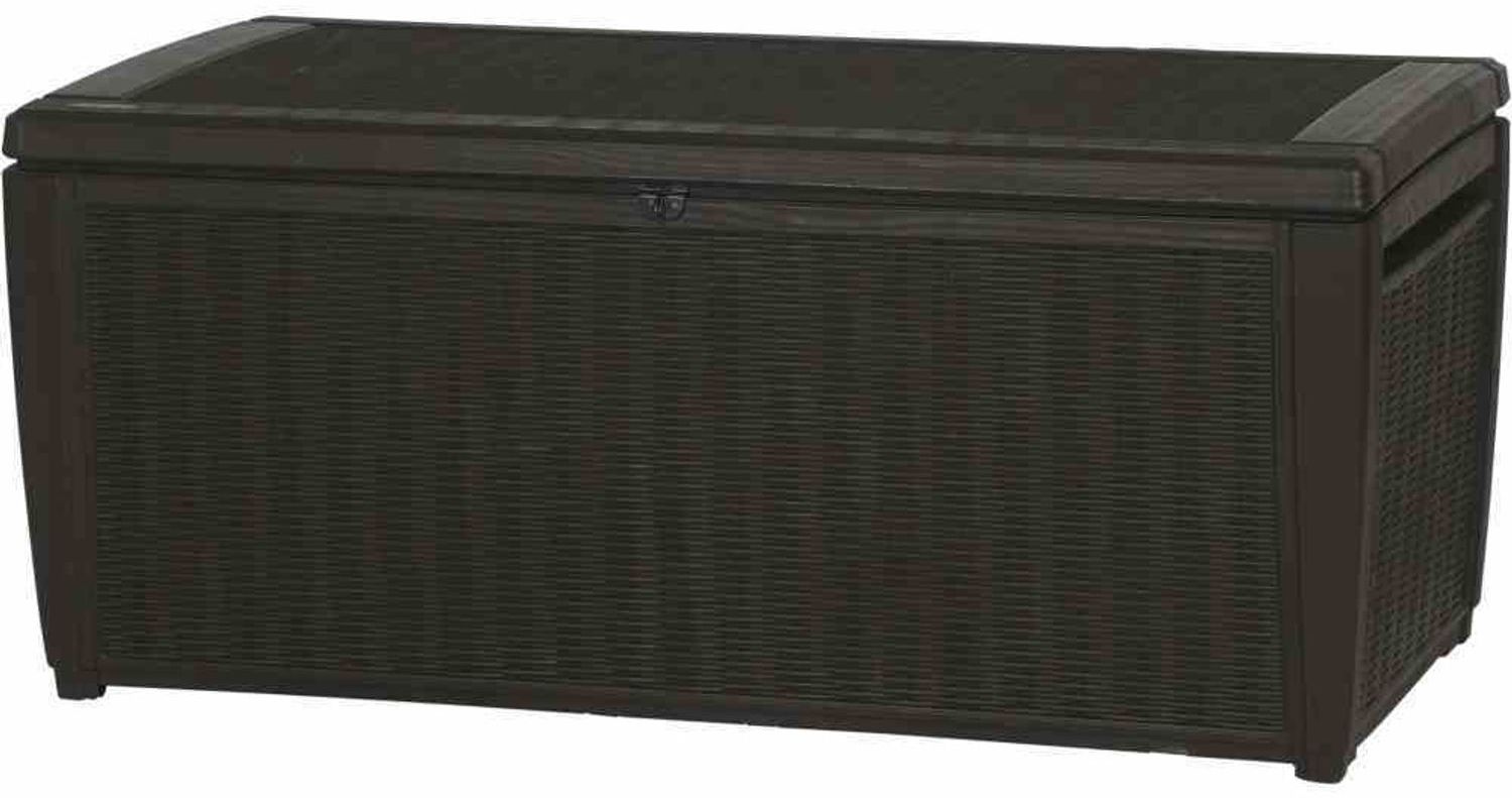 Kissenbox Rattanoptik Sumatra, mocca ca. 145x73x64 cm, Kunststoffgeflecht Bild 1
