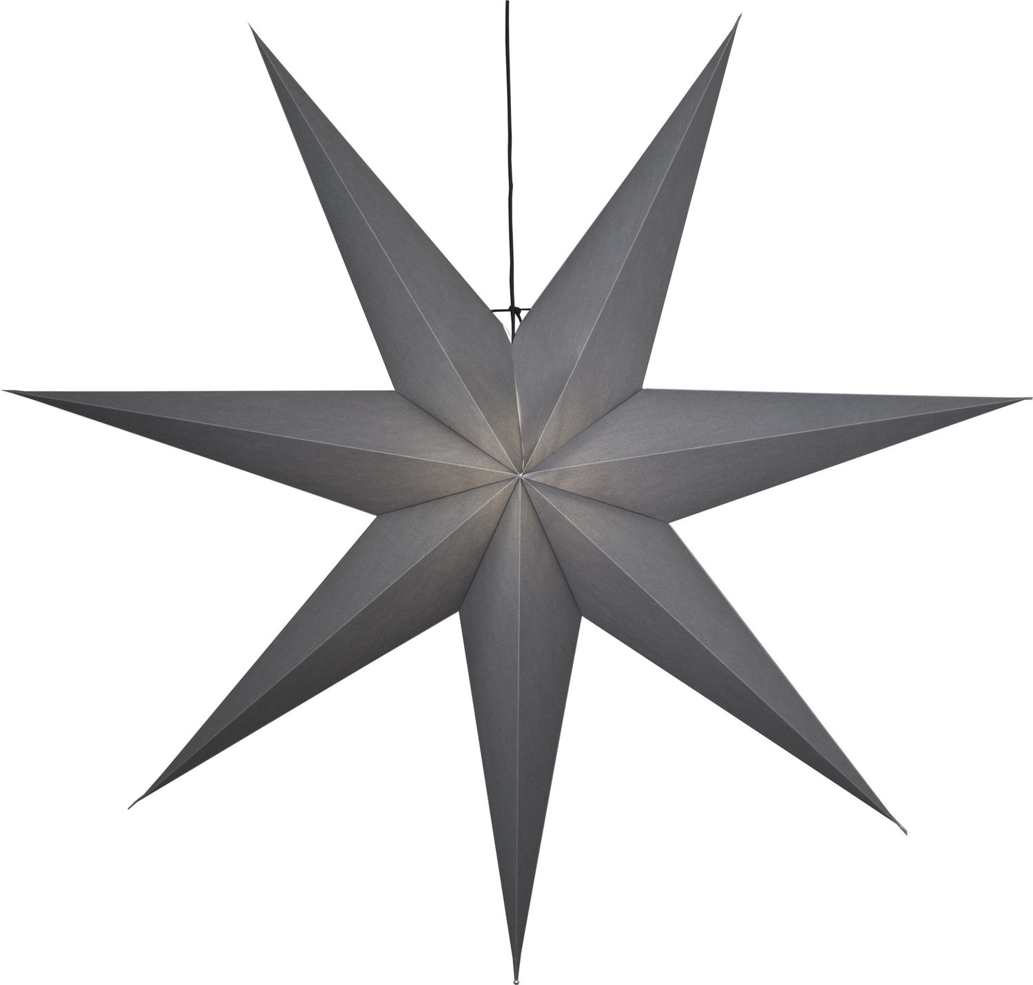 Papierstern "Ozen", grau, E27, 140 cm Bild 1