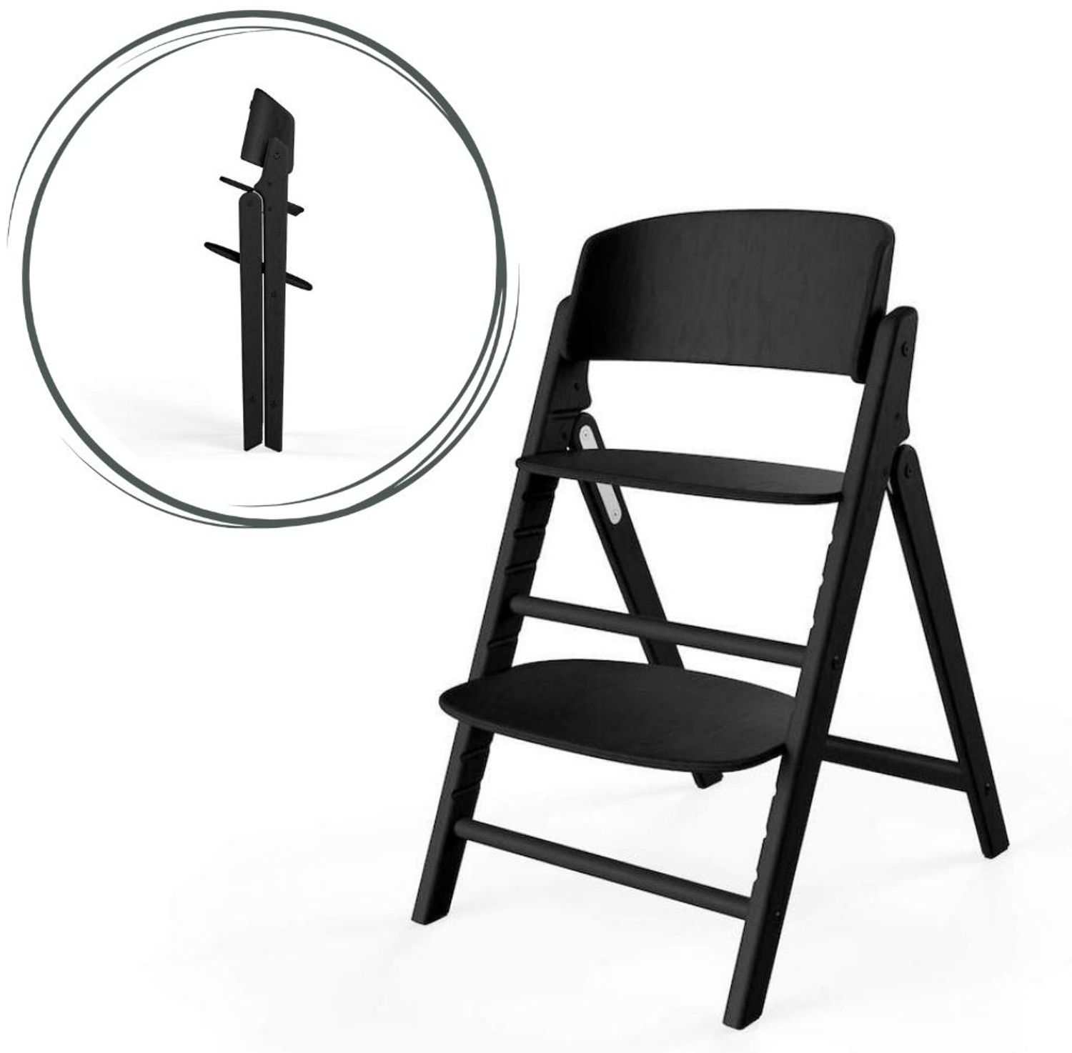 Cybex Click & Fold Hochstuhl Stunning Black Bild 1