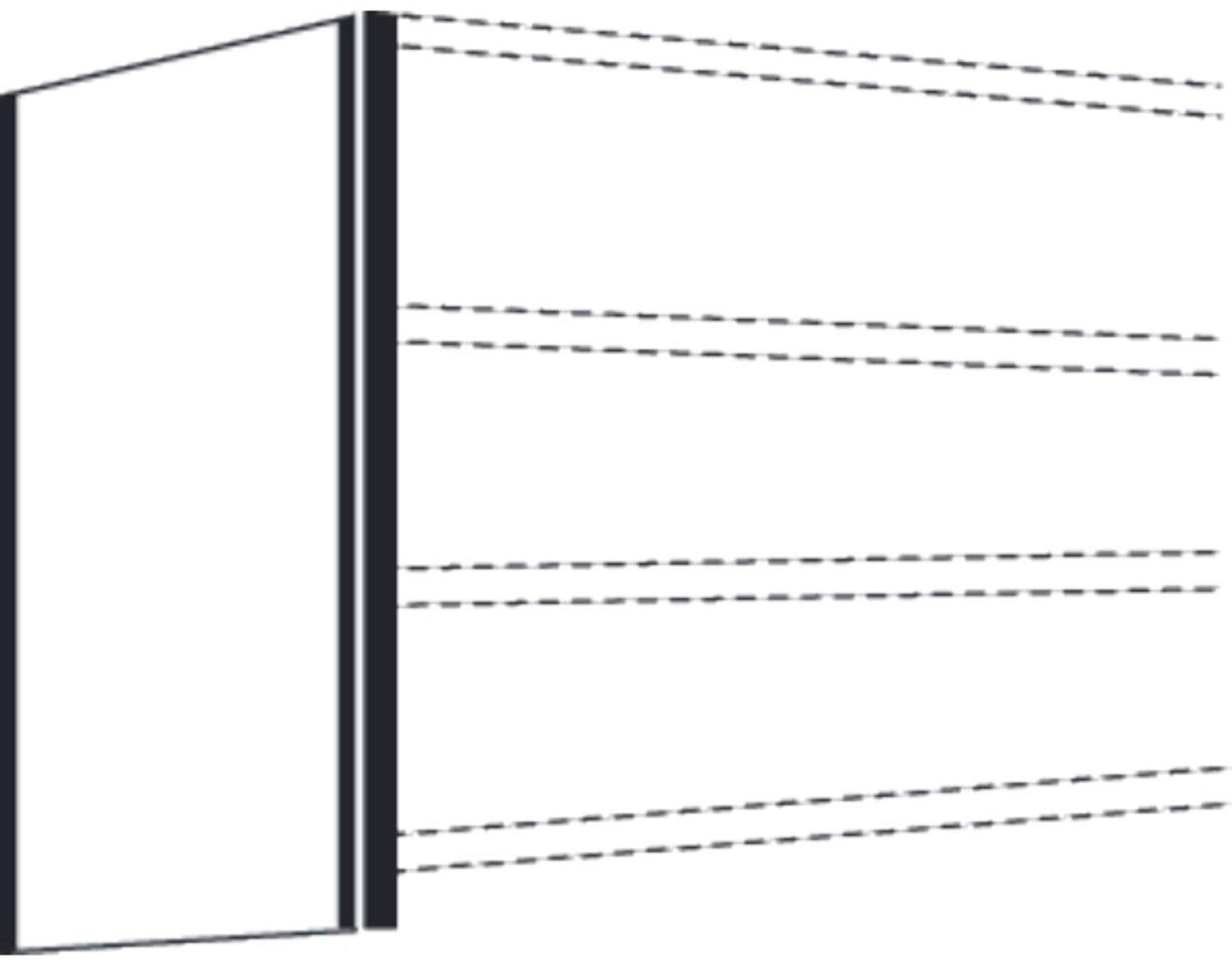 Kerkmann Seiten-Endwand für Büro-Regal Progress 500 TxH 40x260cm licht Bild 1