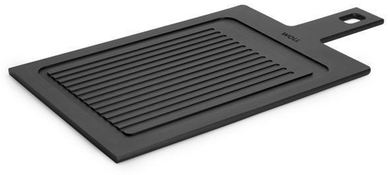 Schneidebrett WOLL mit Rillen BHT 23x. 70x44 cm schwarz Bild 1