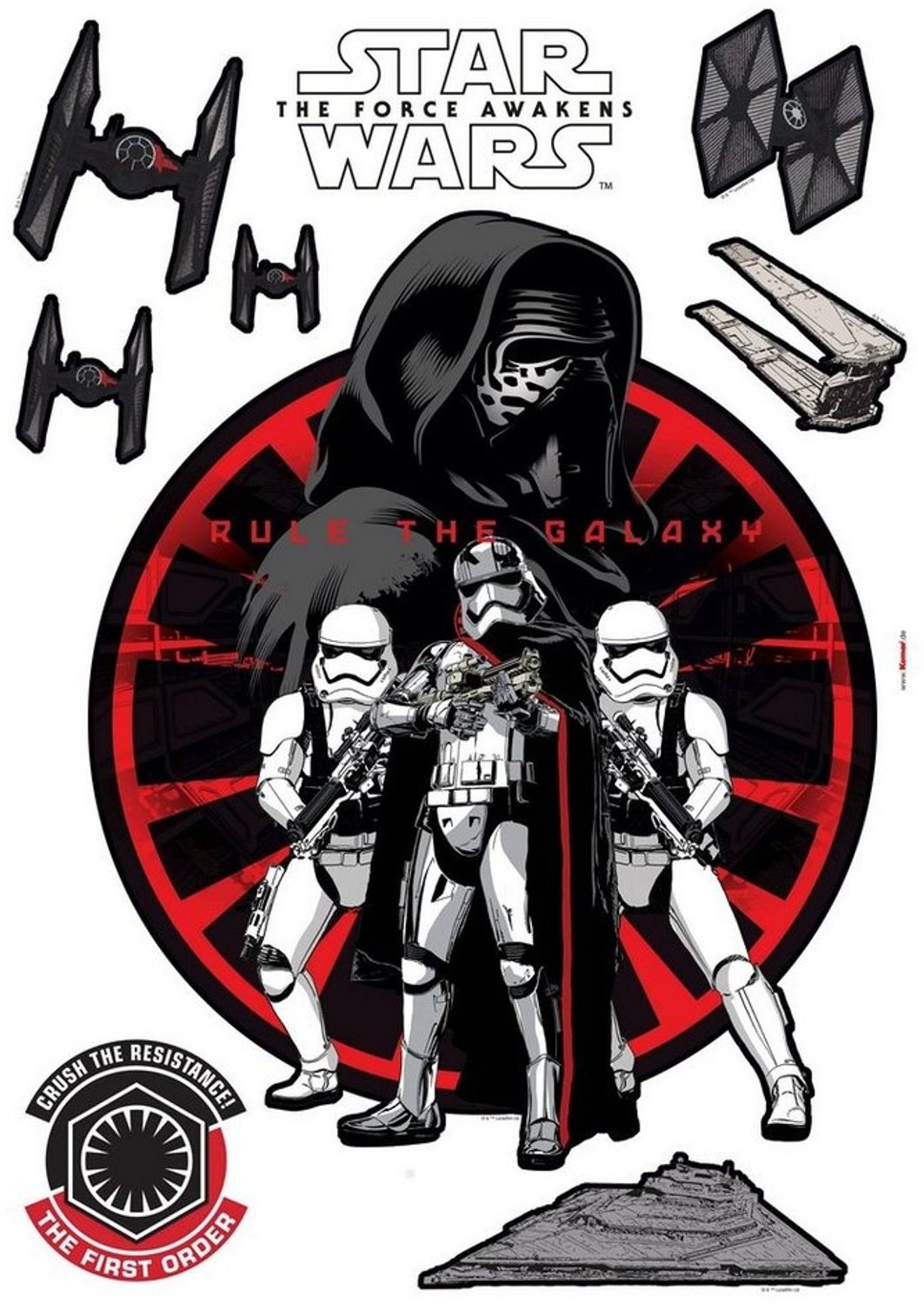 Komar Deco-Sticker Star Wars Erste Ordnung Bild 1