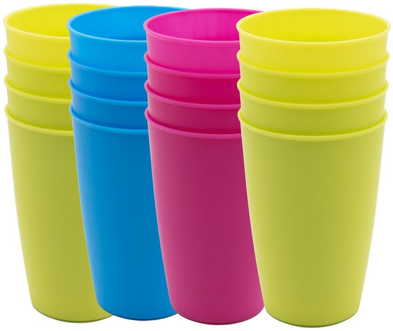 TSB Werk Becher Set Campingbecher Trinkbecher Becher, 16-tlg, Picknickgeschirr, Reisebecher, Kunststoff, Set Bild 1