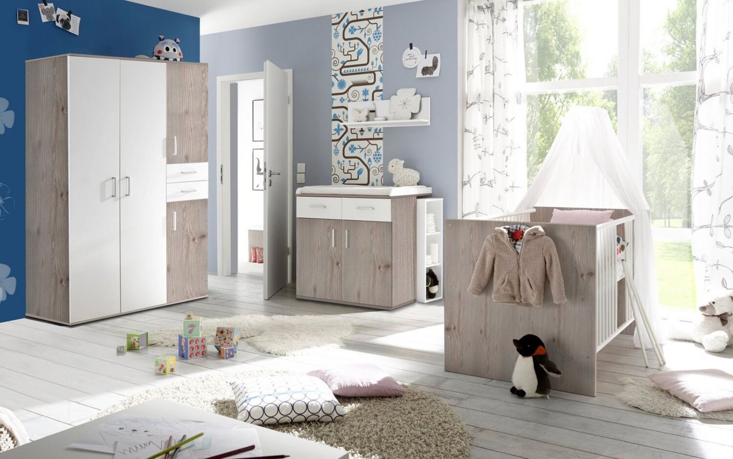 Storado 'Sienna' 7-tlg. Babyzimmer-Set nelson eiche Bild 1