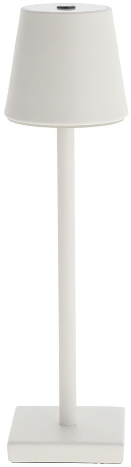 LED Tischleuchte, weiß, Touchdimmer, Akku, USB, H 38 cm Bild 1
