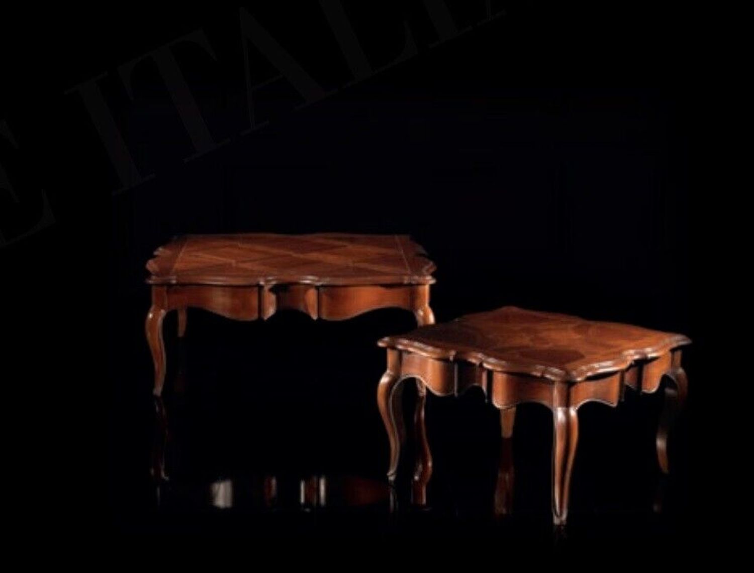 Couchtisch Wohnzimmer Möbel Couchtische Tisch Doppelte Tische Barock Rokoko Holz Bild 1