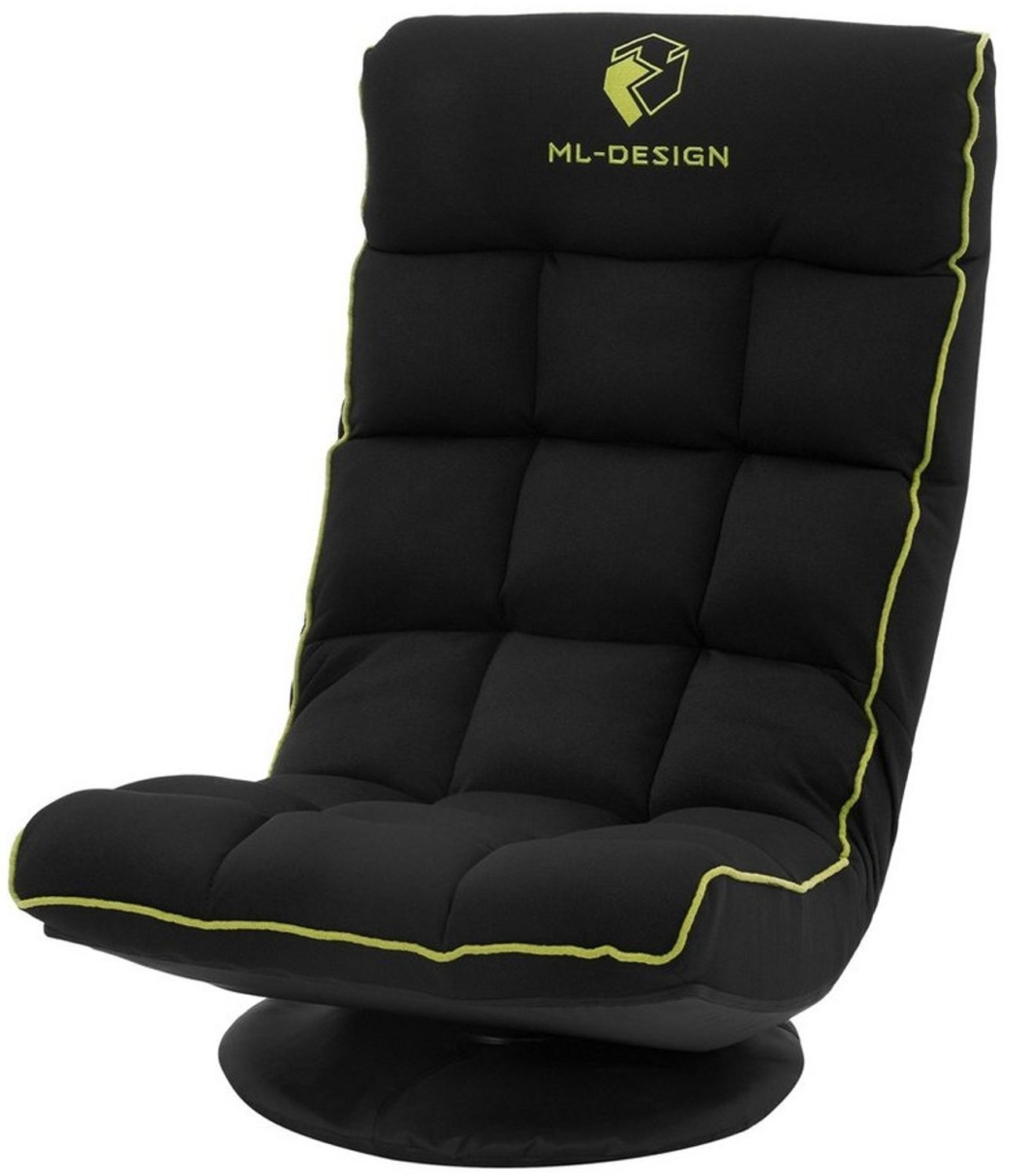 ML-DESIGN Sessel Gaming Bodenstuhl ergonomisch Gaming Sessel 360°drehbar Relaxsessel, Bodensessel Schwarz-Grün verstellbare Rückenlehne klappbar Sessel Bild 1