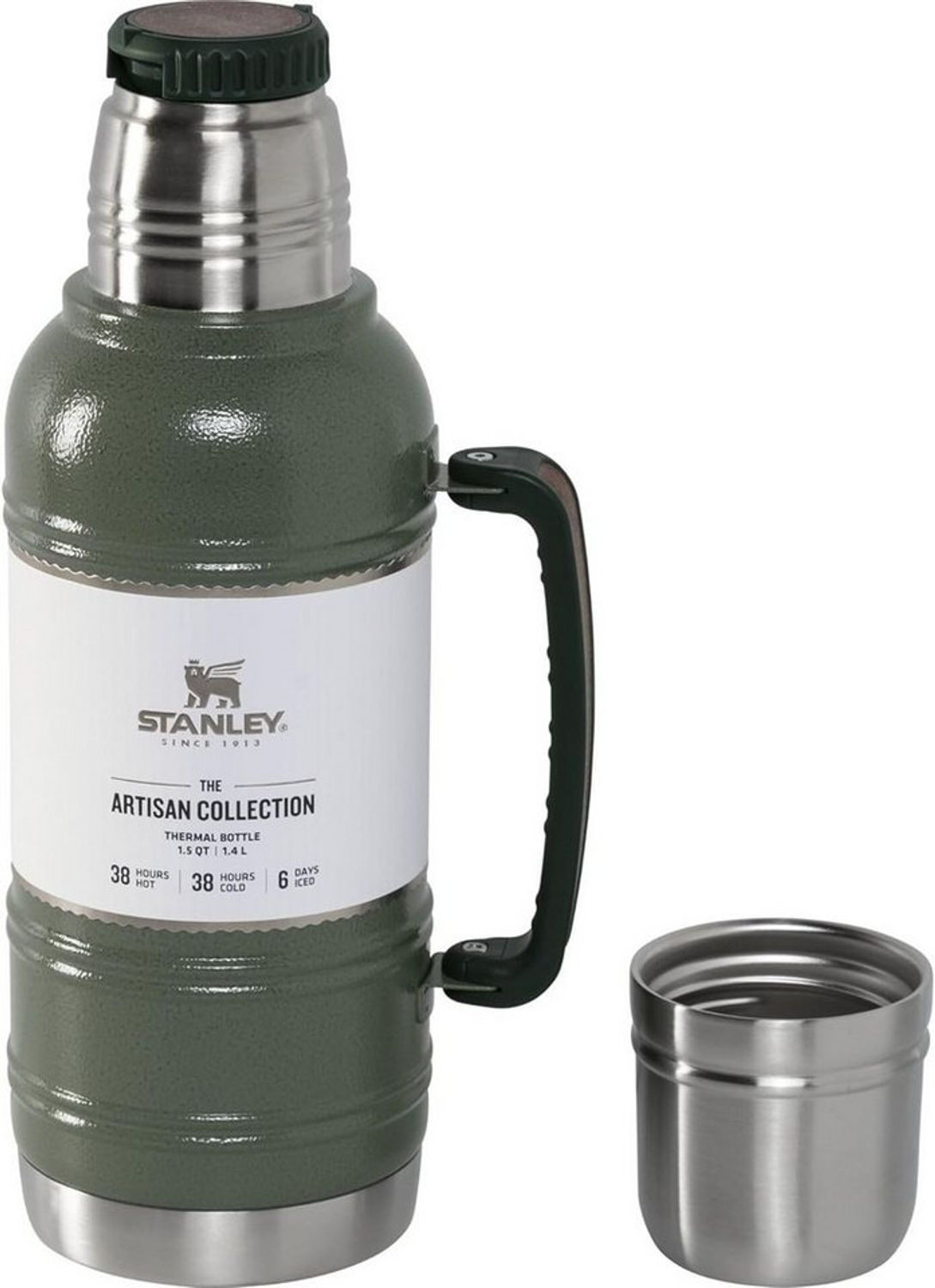 STANLEY Trinkflasche Stanley The Artisan Thermoskanne 1,4 L Hammertone Green Bild 1