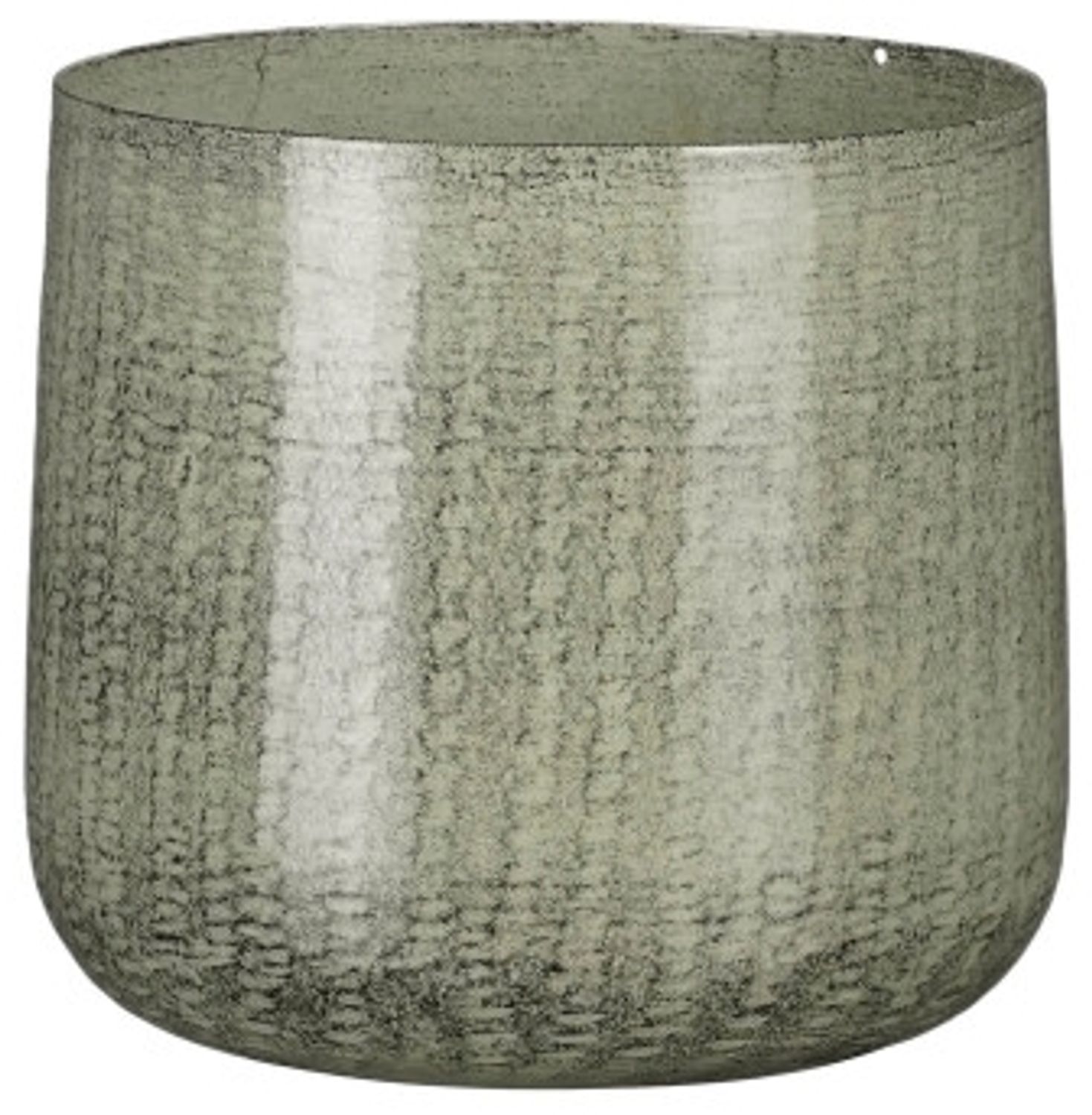 Mica Decorations Blumentopf Eisen Benson Ø 13 x 12 cm hell grau Bild 1