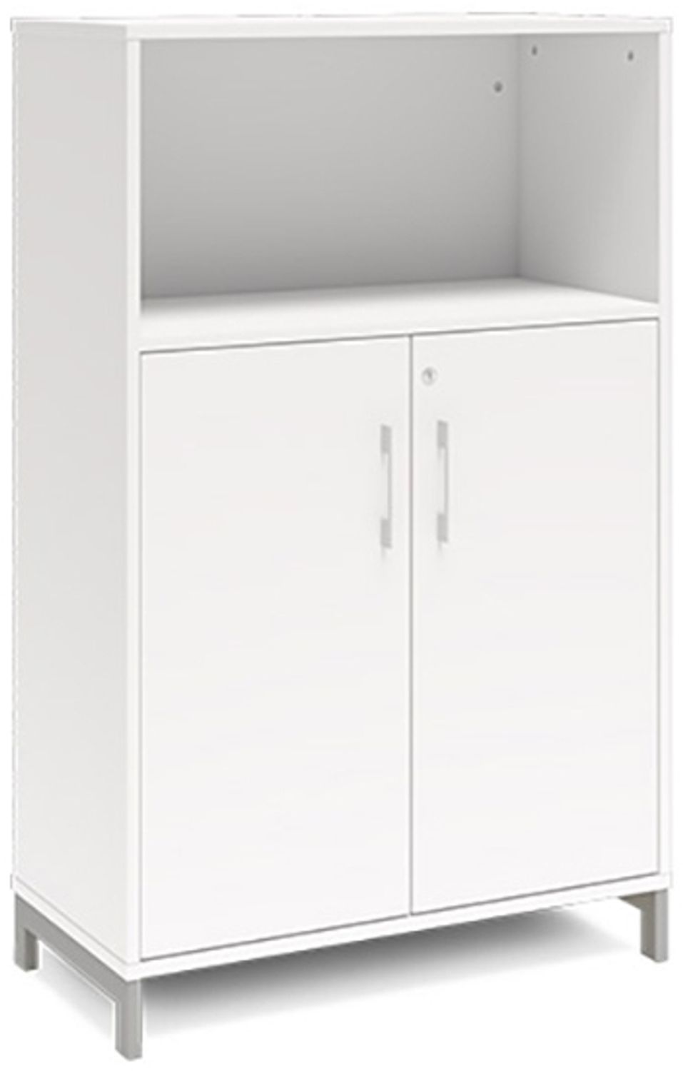 Büroschrank DNA 800x1275 mm Weiß/Weiß 3A4/2A4 Bild 1