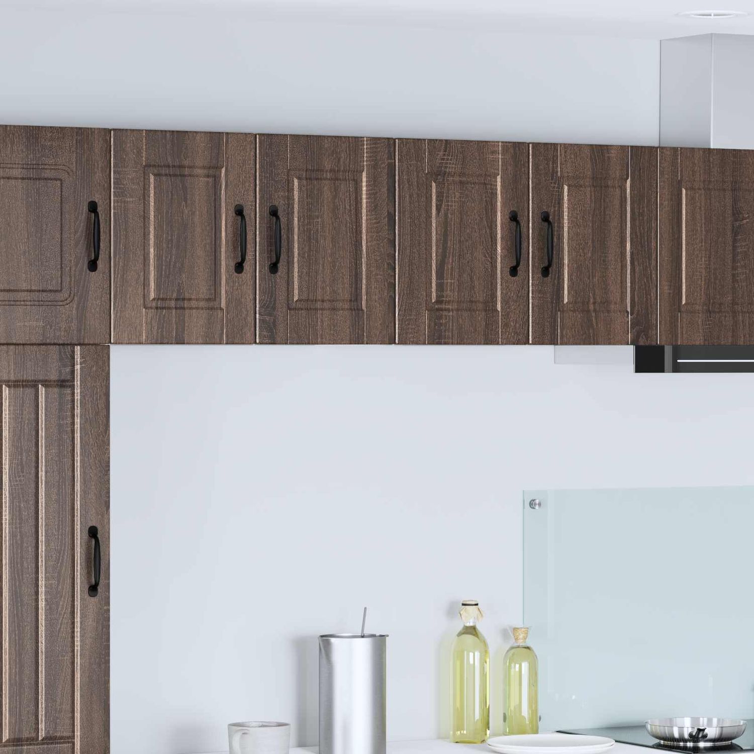 vidaXL Wandschrank PORTO 2 pcs Braun Eichen-Optik 60 x 31 x 40 cm 885280 Bild 1