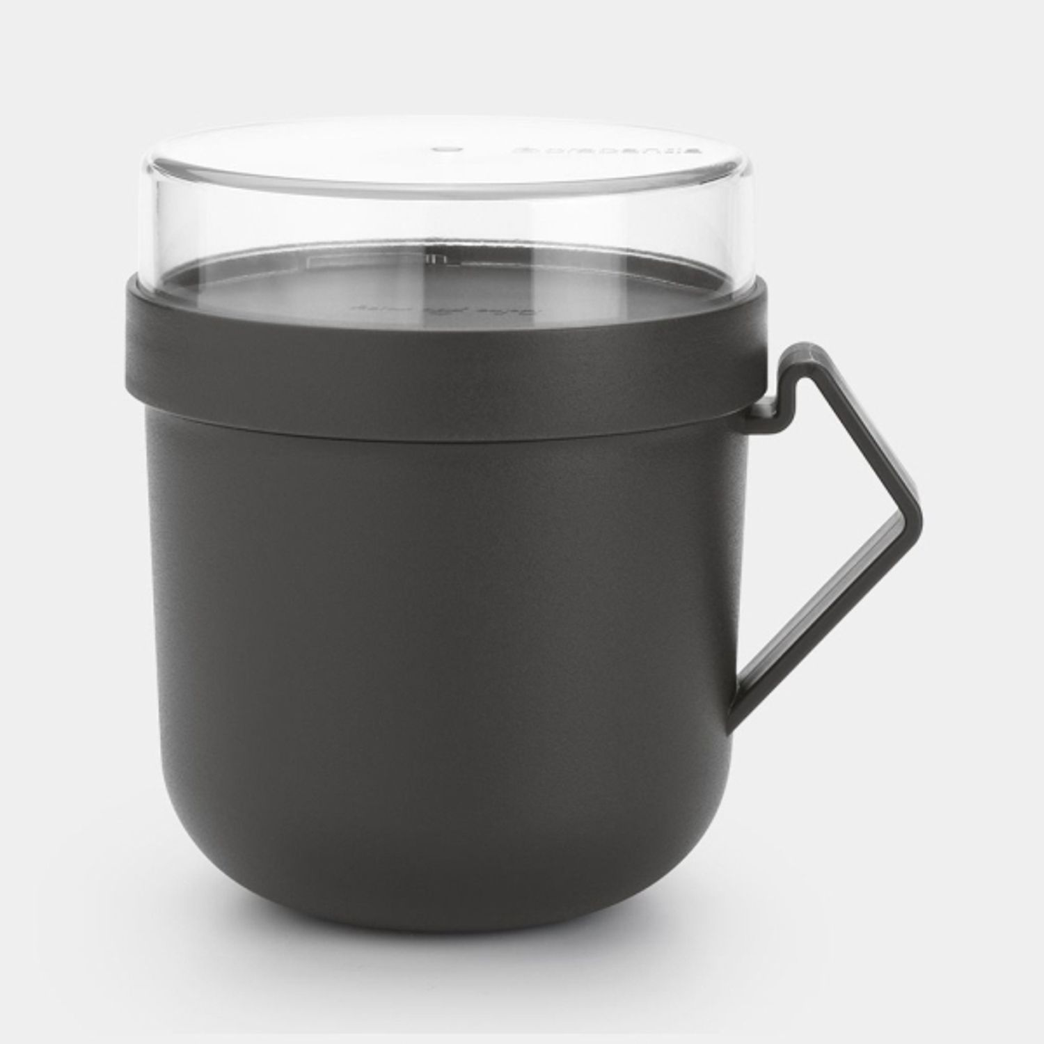 Brabantia Make & Take Becher Rund 0 6 l Grau Transparent Kunststoff 130 mm Bild 1