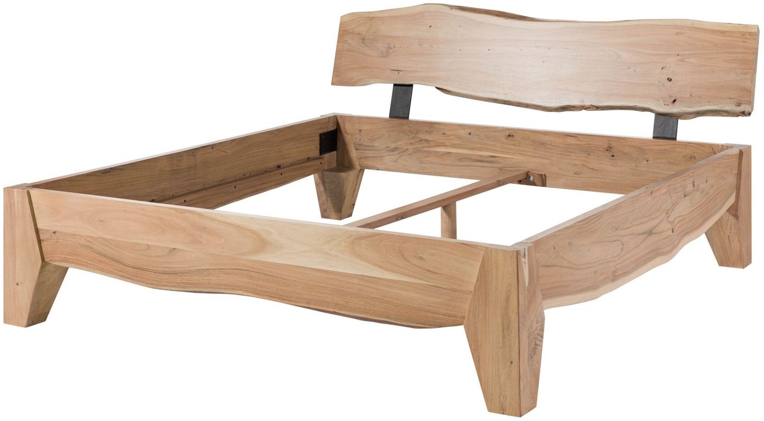 Bett Akazie 200x200 Akazie natur lackiert PURE ACACIA #315 Bild 1