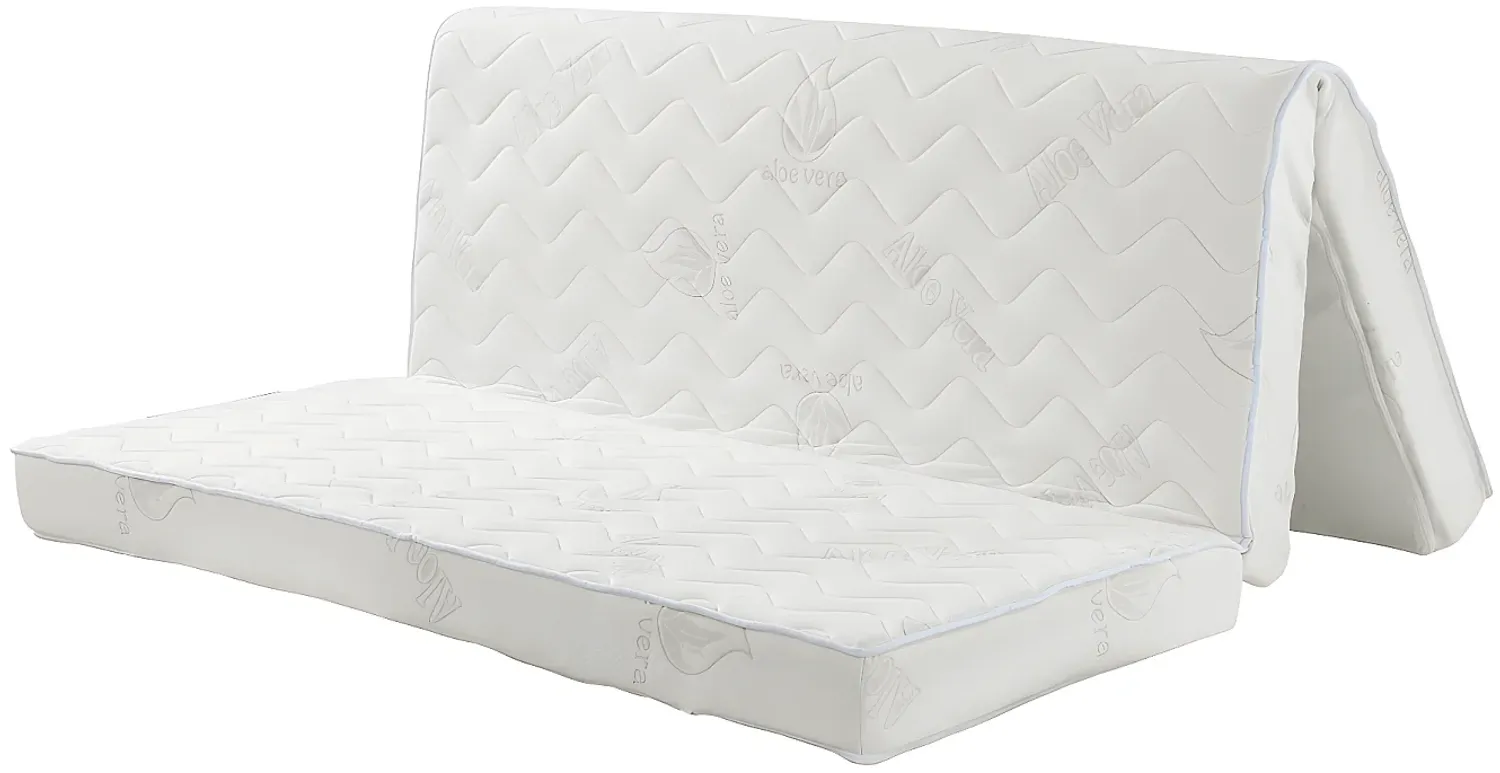 Vente-unique - FIESTA Matratze Stoff Weiß - B 140 cm x H 12 cm x L 190 cm Bild 1