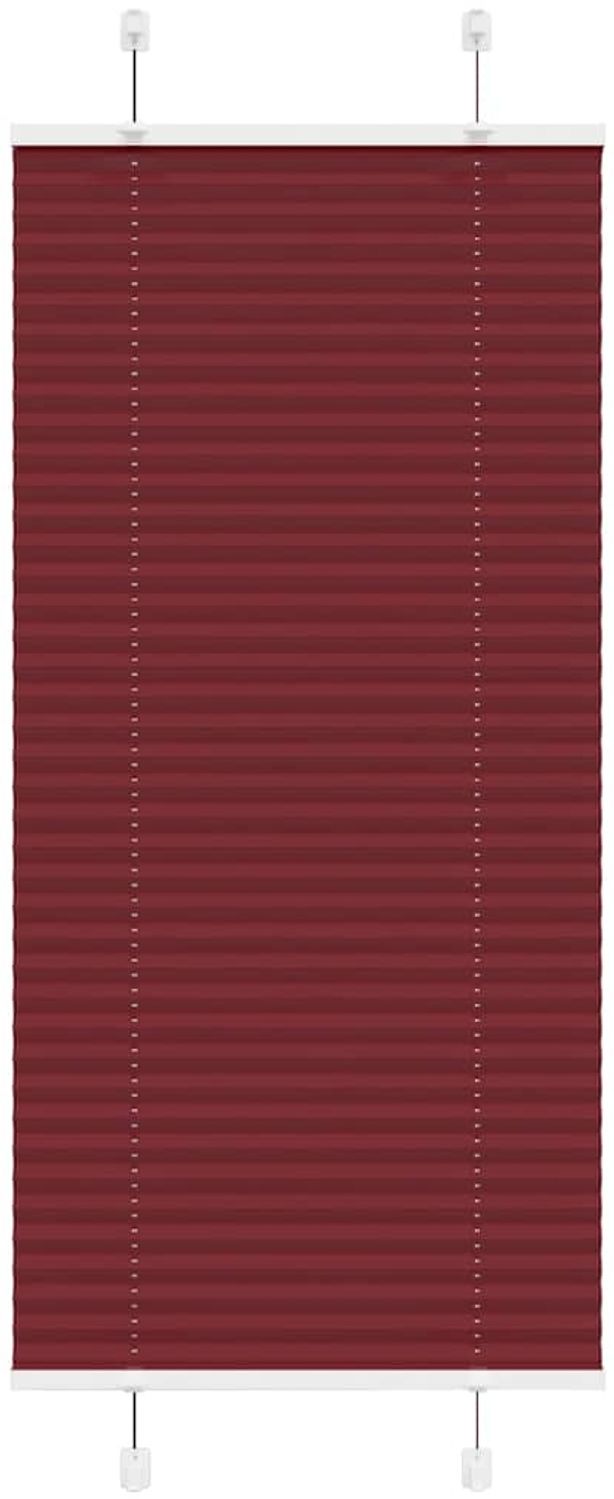 vidaXL Plissee Bordeauxrot 65x100 cm Stoffbreite 64,4 cm Polyester 4015221 Bild 1