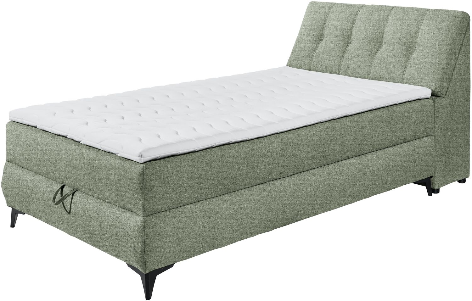 Boxbett >ATLANTIS 6< 120x200 cm Liegefläche, Bezug olive - 125x102x240cm (BxHxT) Bild 1