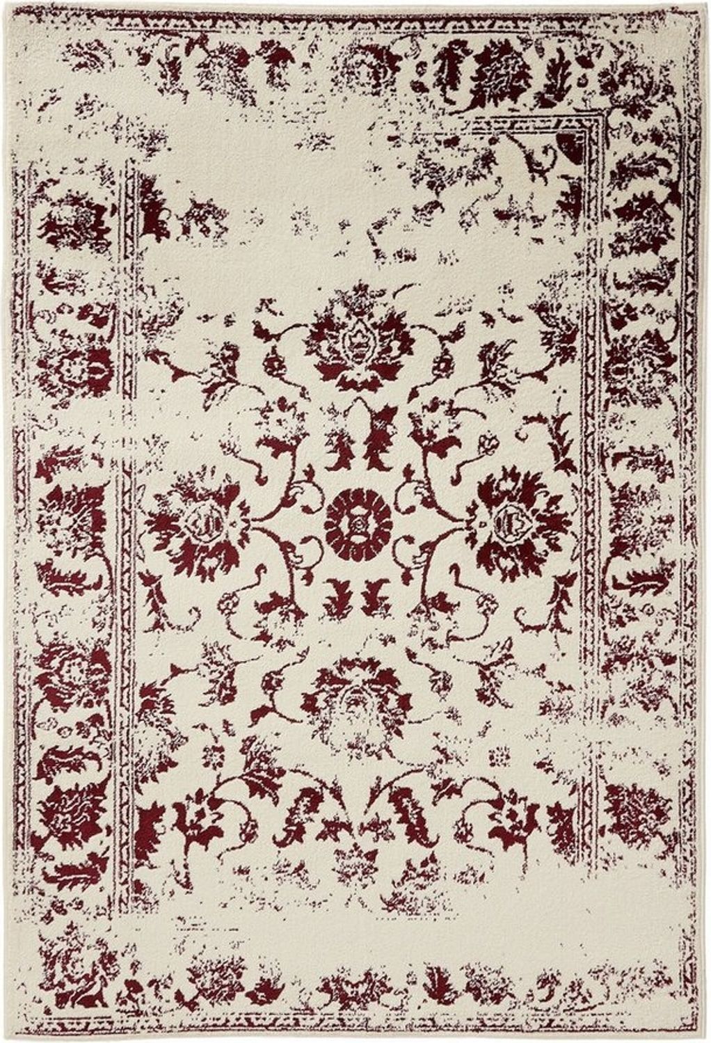 Interiyou Teppich Suzuka, Rechteckig, Höhe: 6 mm, Teppich Kurzflor, Vintage, Orientalisch, Wohn- und Schlafzimmer Bild 1