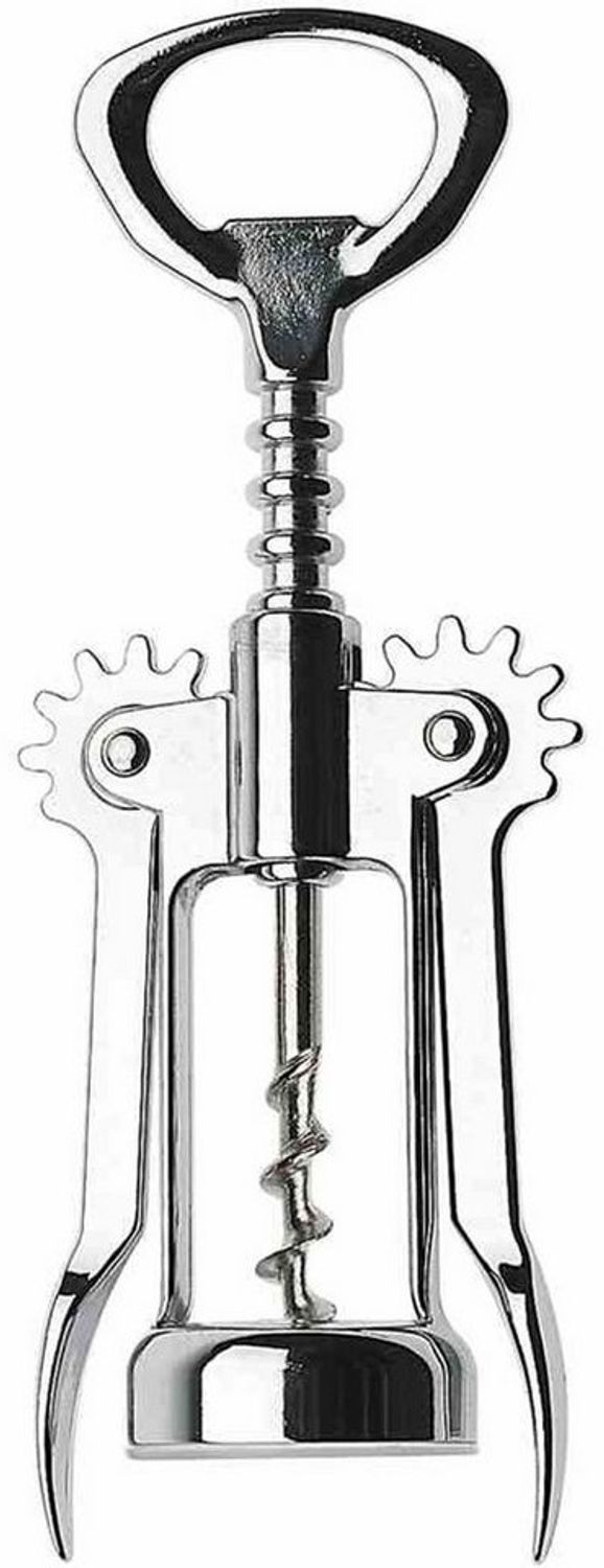 Korkenzieher Metall 16,5 cm mit Hebelarmen Bild 1