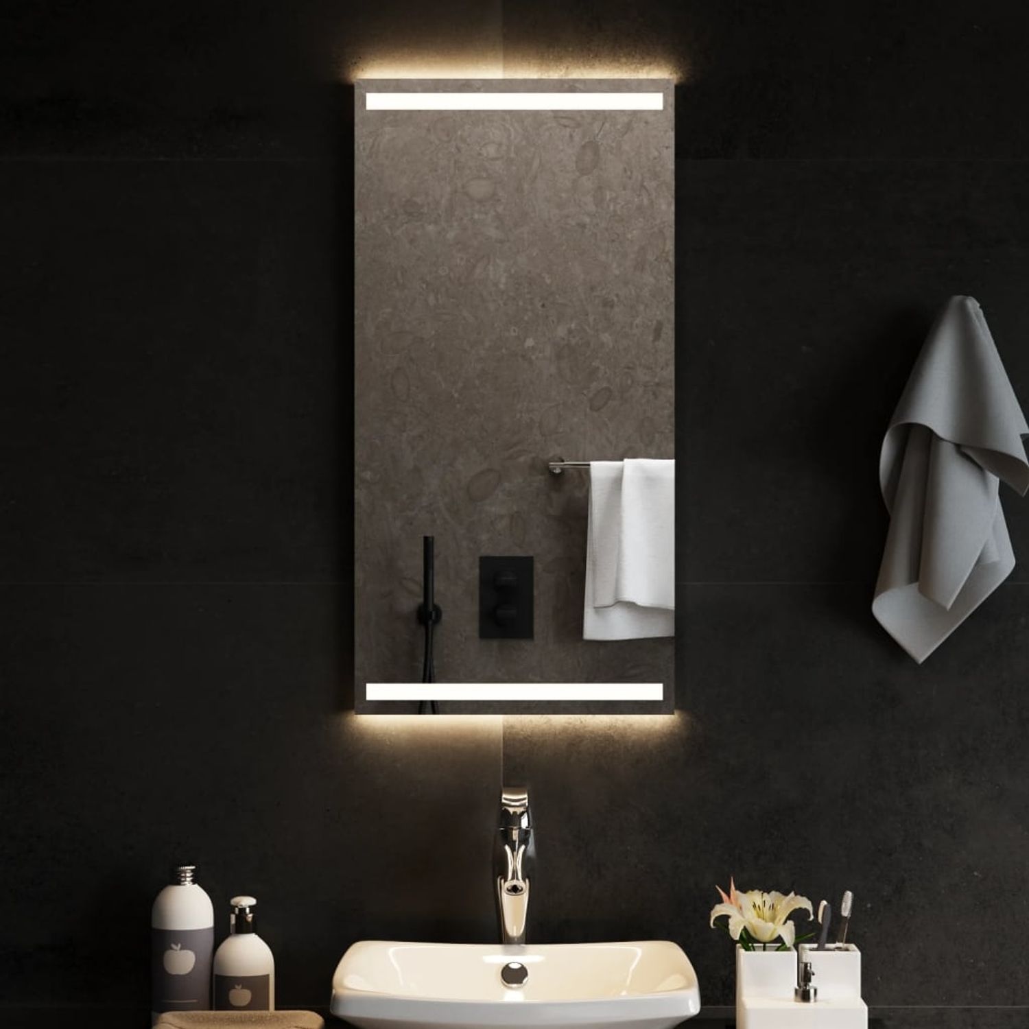 vidaXL LED-Badspiegel 40x80 cm 3154064 Bild 1