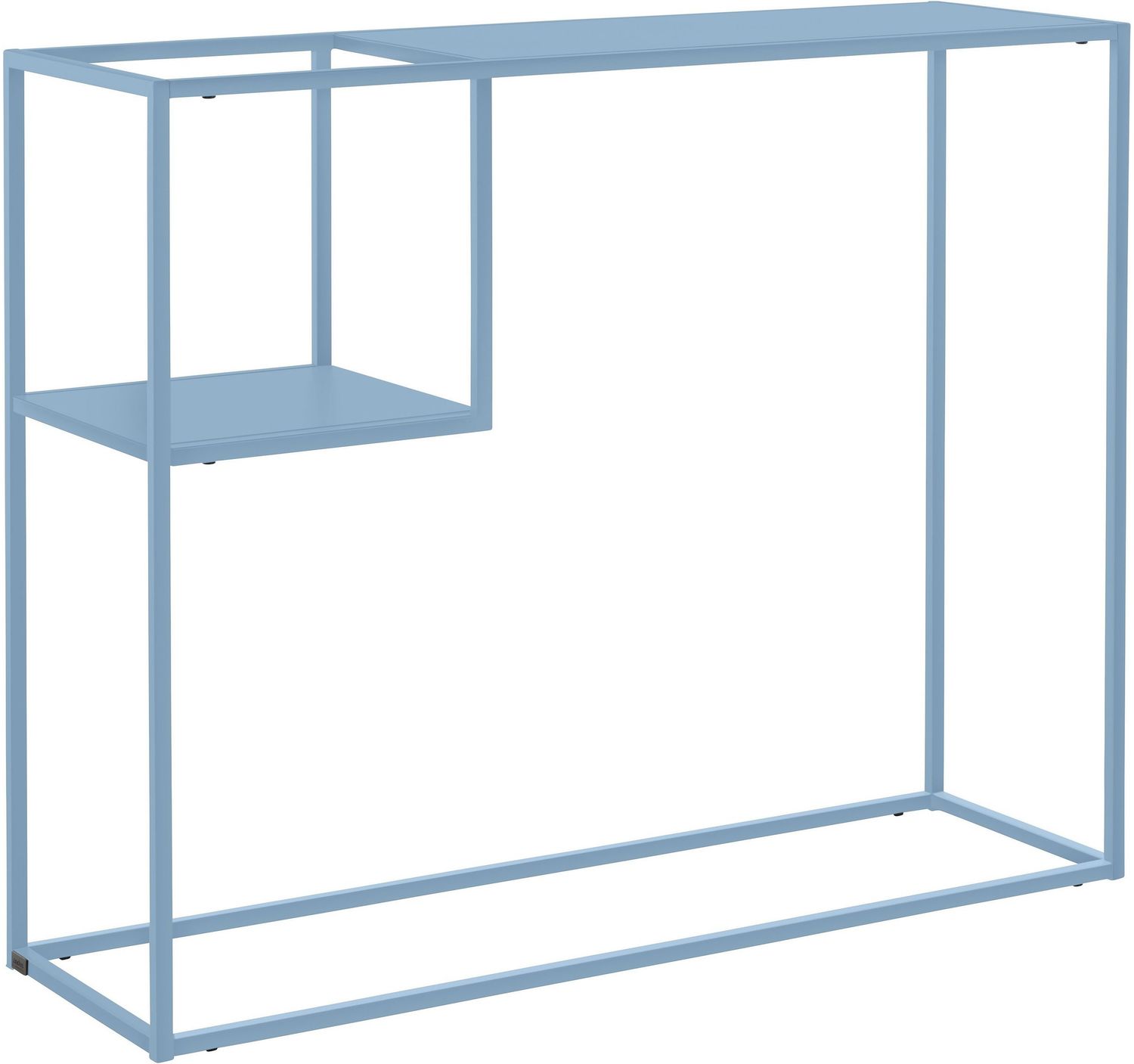 Blumenständer >Vilde< in Blau, Metall - 100x80x30cm (BxHxT) Bild 1