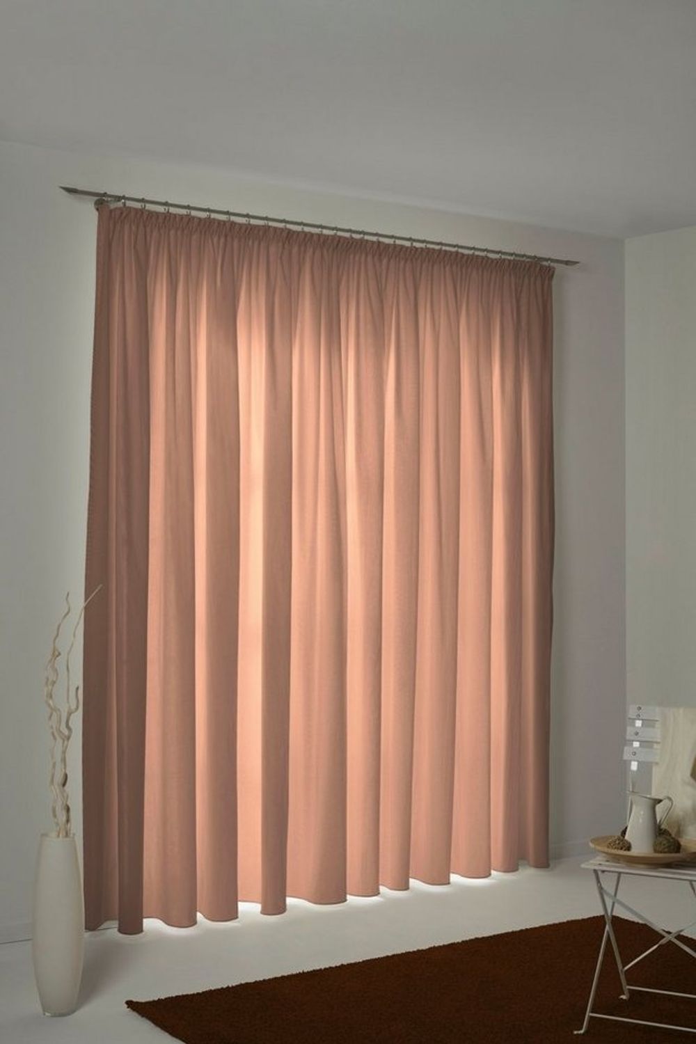 Adam Vorhang Uni Collection (1 St), Kräuselband, blickdicht, Jacquard, aus 100% Bio-Baumwolle Bild 1