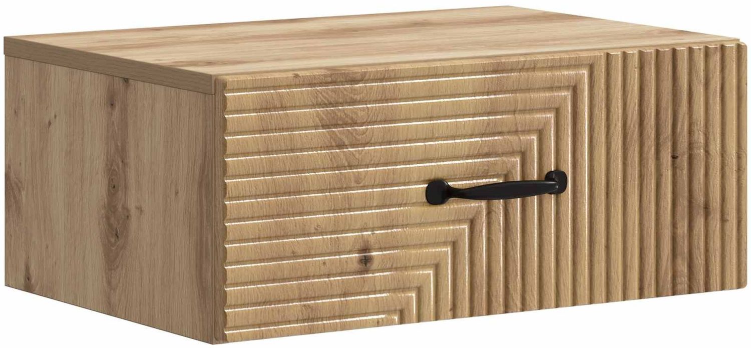 vidaXL Wandmontierter Nachttisch Artisan-Eiche 49 x 34,5 x 20 cm 898633 Bild 1