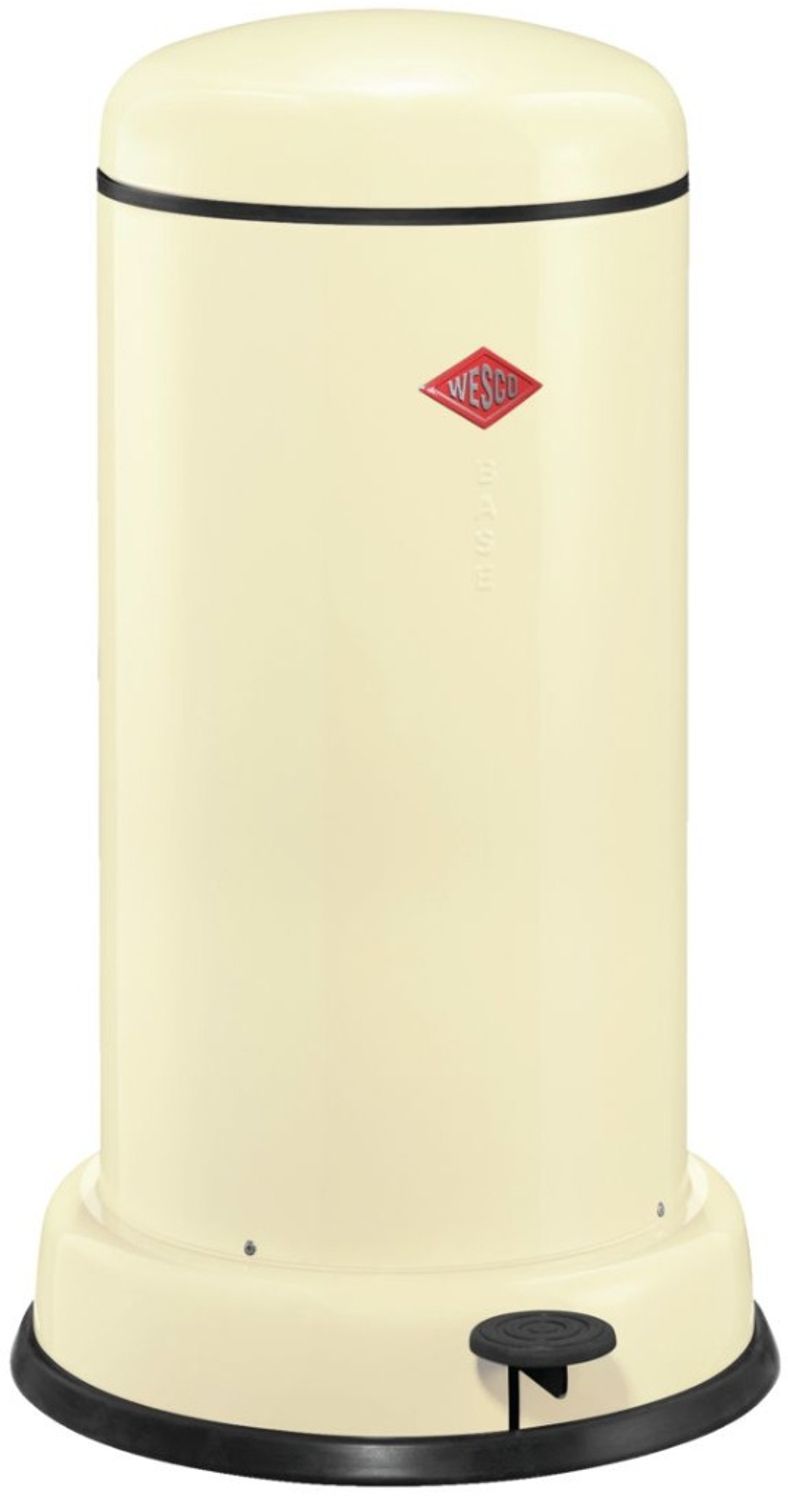 WESCO 'Baseboy 20' Abfalleimer mit 20 Liter Abfallvolumen und Fußtritt, MANDEL, 63,5 x 36,2 x 36,2 cm Bild 1