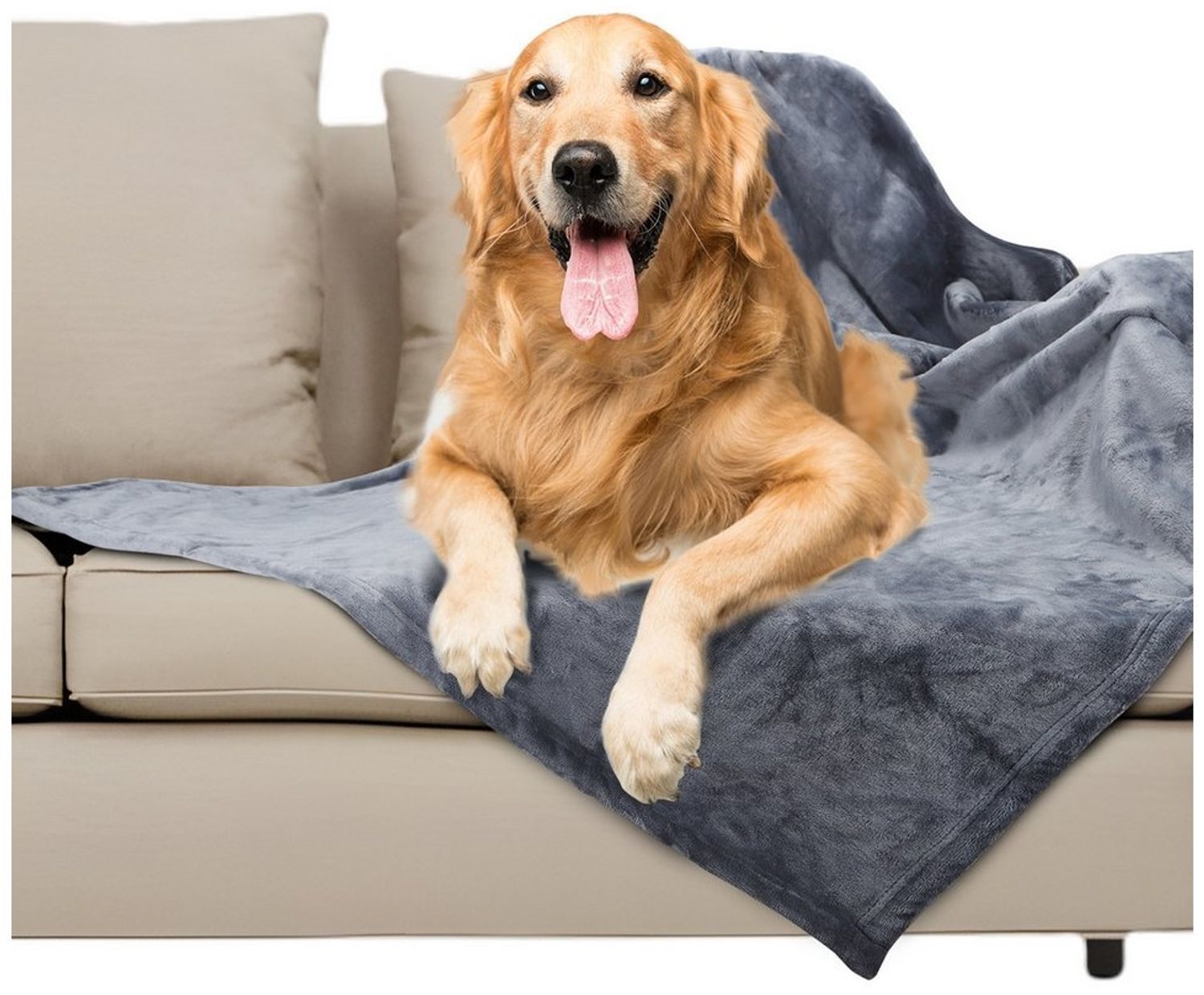 nobleza Hundematte Wasserdichte Hundedecke Flauschig und Weich Outdoor Hundedecke Bild 1