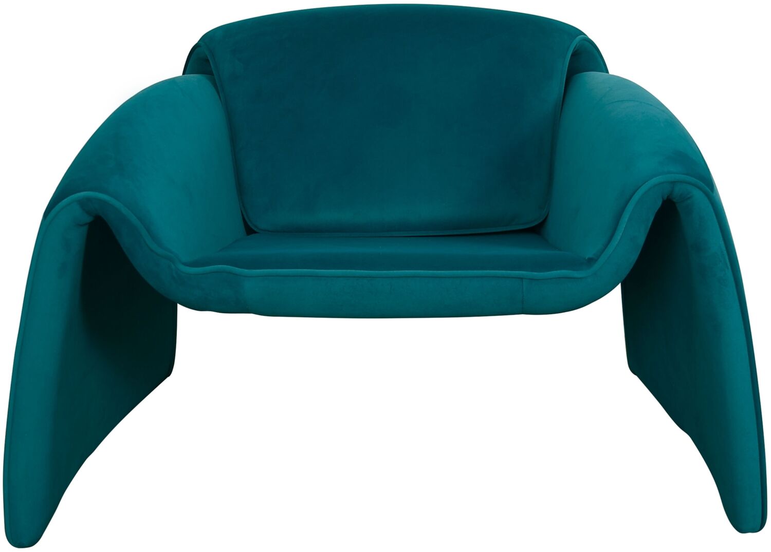 Livin Hill 'Nua' Sessel, Samtstoff blau, 81 x 63,5 x 90 cm Bild 1