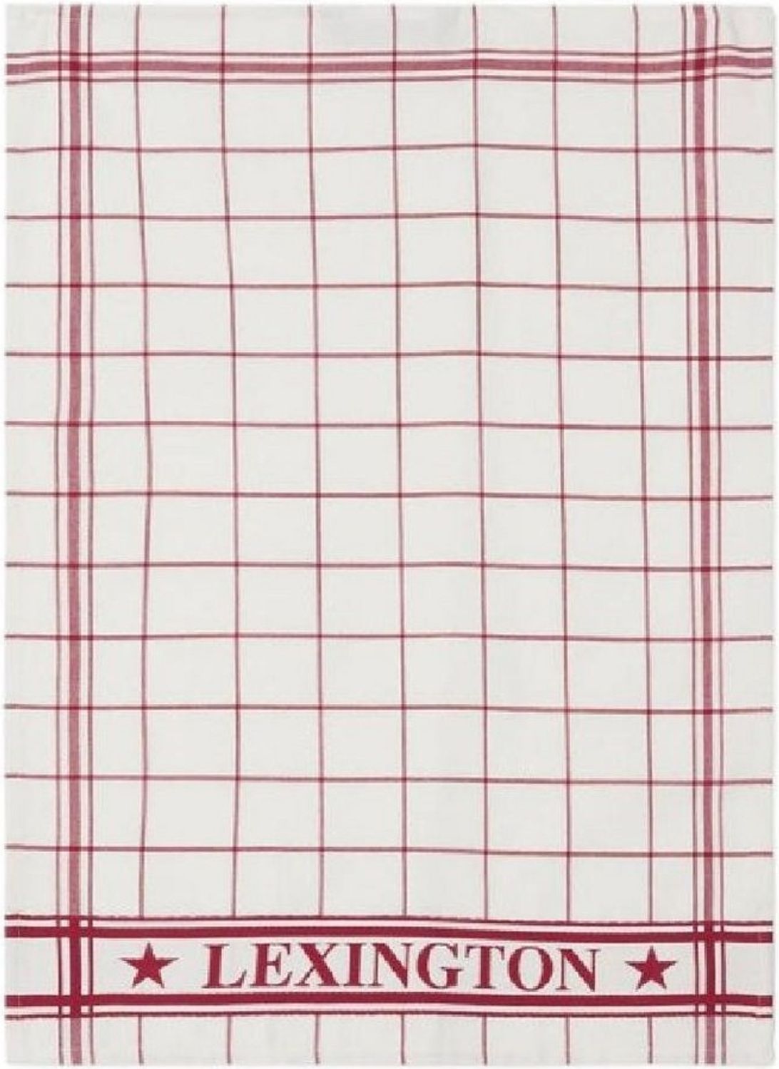 Lexington Geschirrtuch LEXINGTON Geschirrtuch karriert Weiß Rot (50x70) Bild 1