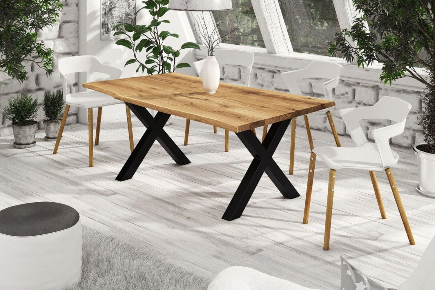 Esstisch Tisch RAIJA Wildeiche geölt 220x100 cm Bild 1