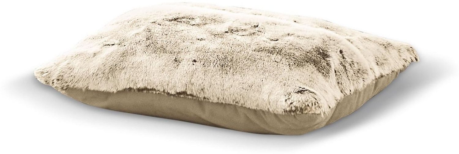 Irisette Dekokissen Kuschelkissen Felloptik Sofakissen natur sand 30x50 8950-80 Bild 1
