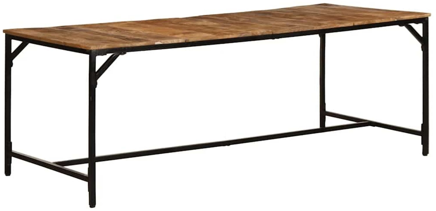 vidaXL Esstisch 200x100x75 cm Raues Massivholz Mango 373607 Bild 1