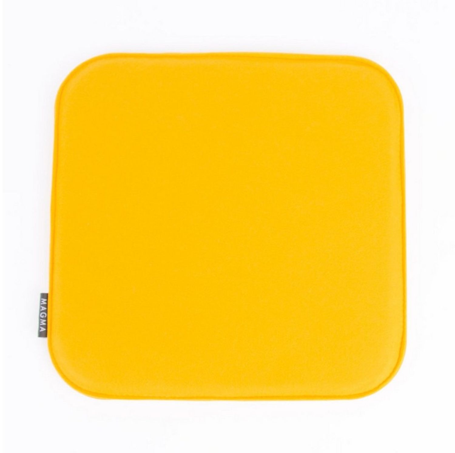 Magma Heimtex Stuhlkissen Magma Stuhlkissen AVARO Filz eckig senf gelb 35 x 35 x 2 cm Bild 1